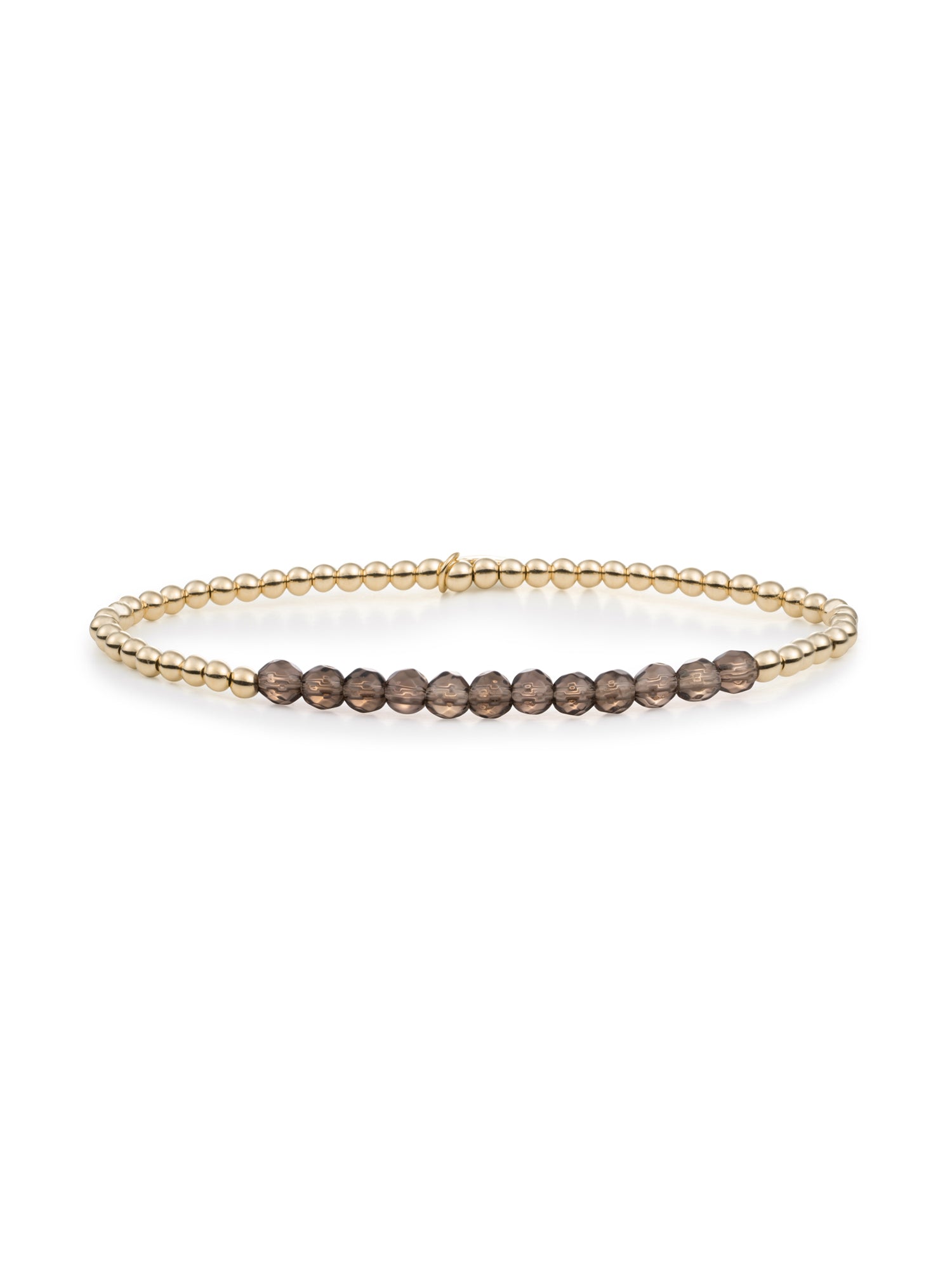 Universe Armband Smoky Quartz - Gold Plated