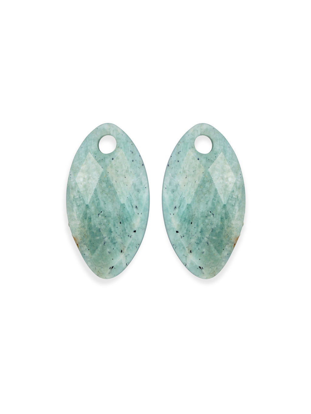 Oorbel Edelstenen Leaf Rich Green Amazonite - Oorbel Edelstenen Leaf Rich Green Amazonite