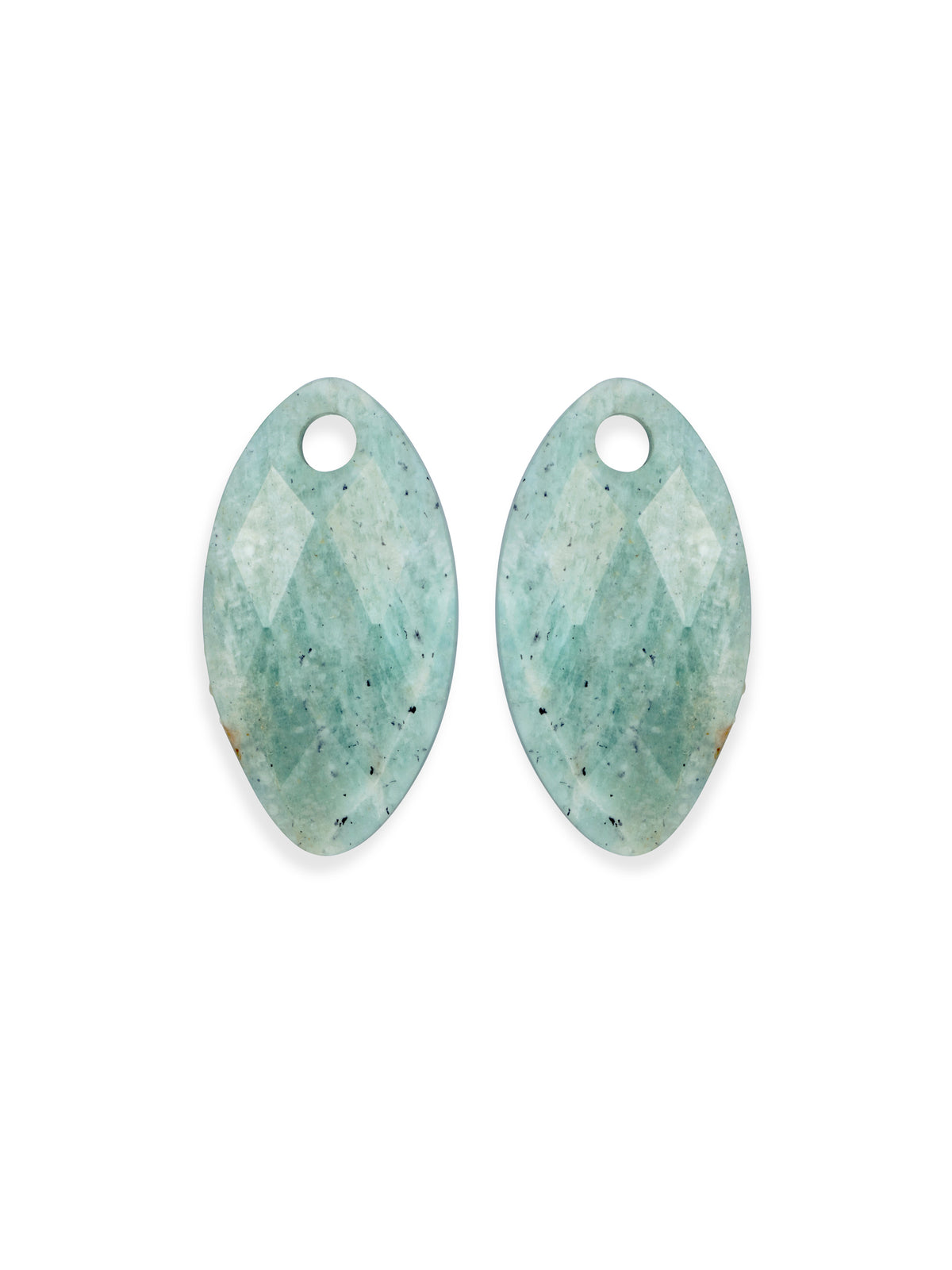Oorbel Edelstenen Leaf Rich Green Amazonite - Oorbel Edelstenen Leaf Rich Green Amazonite