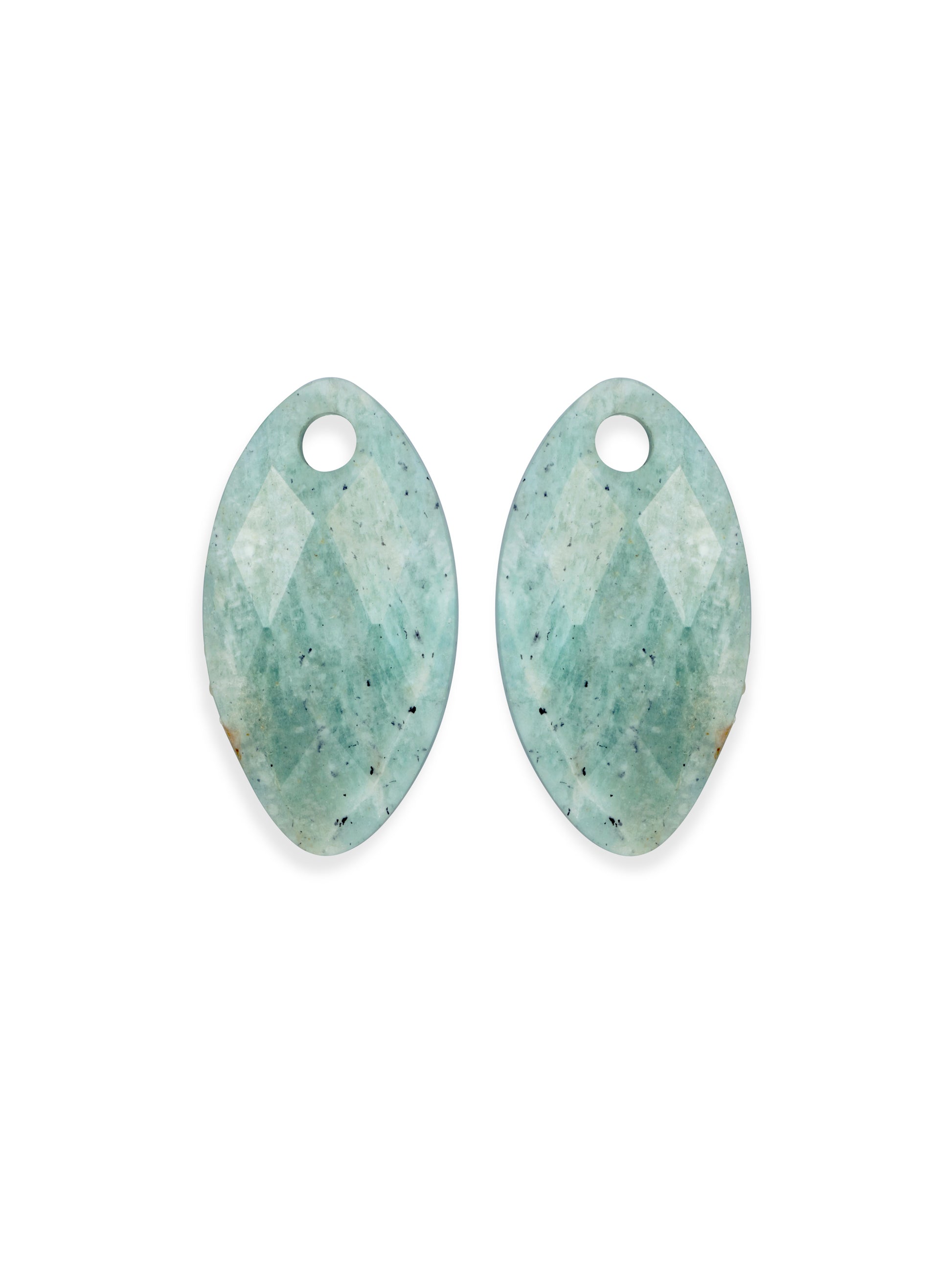 Oorbel Edelstenen Leaf Rich Green Amazonite - Oorbel Edelstenen Leaf Rich Green Amazonite