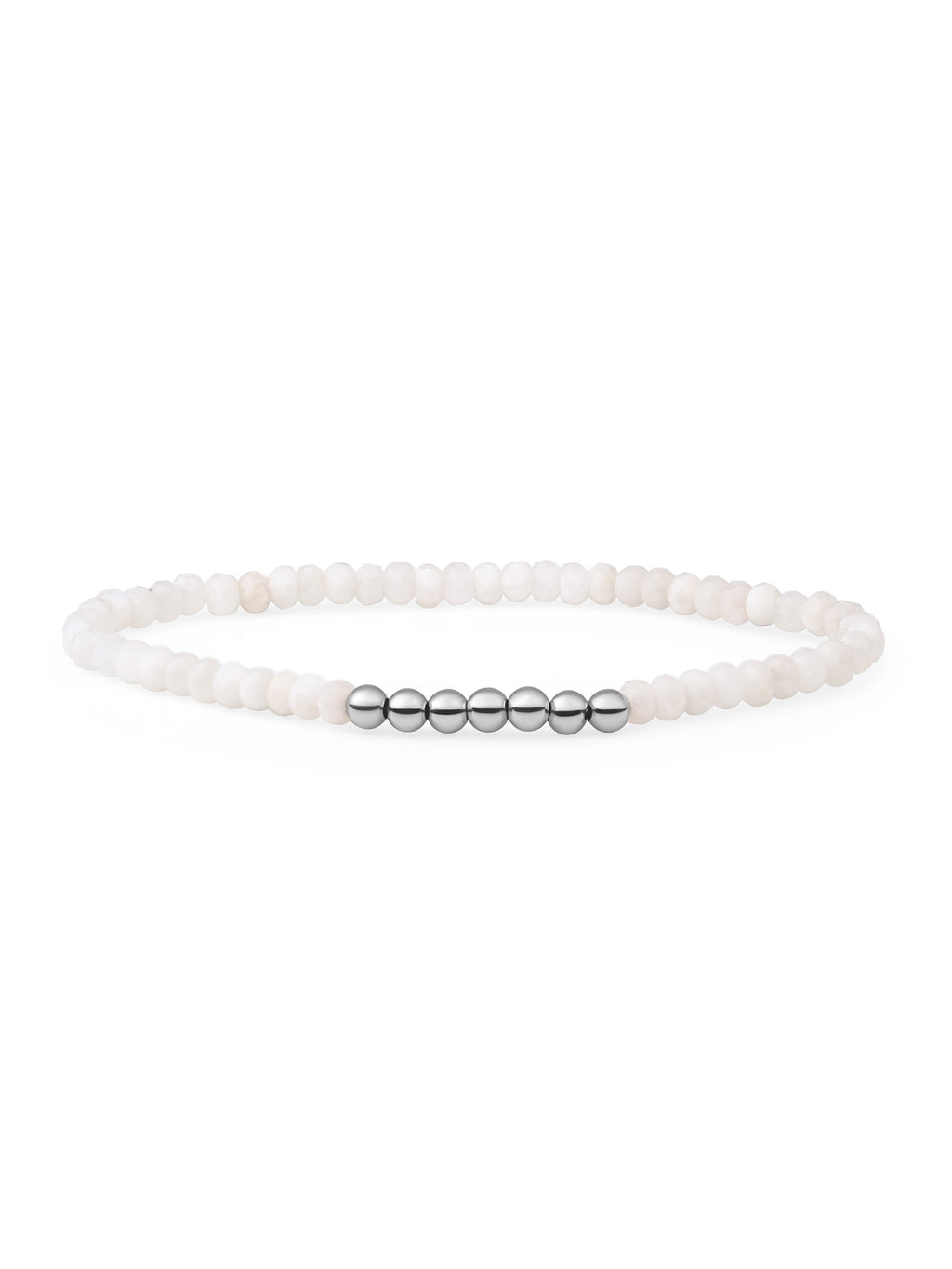 Reverse Universe Armband Moonstone - Rhodium Plated