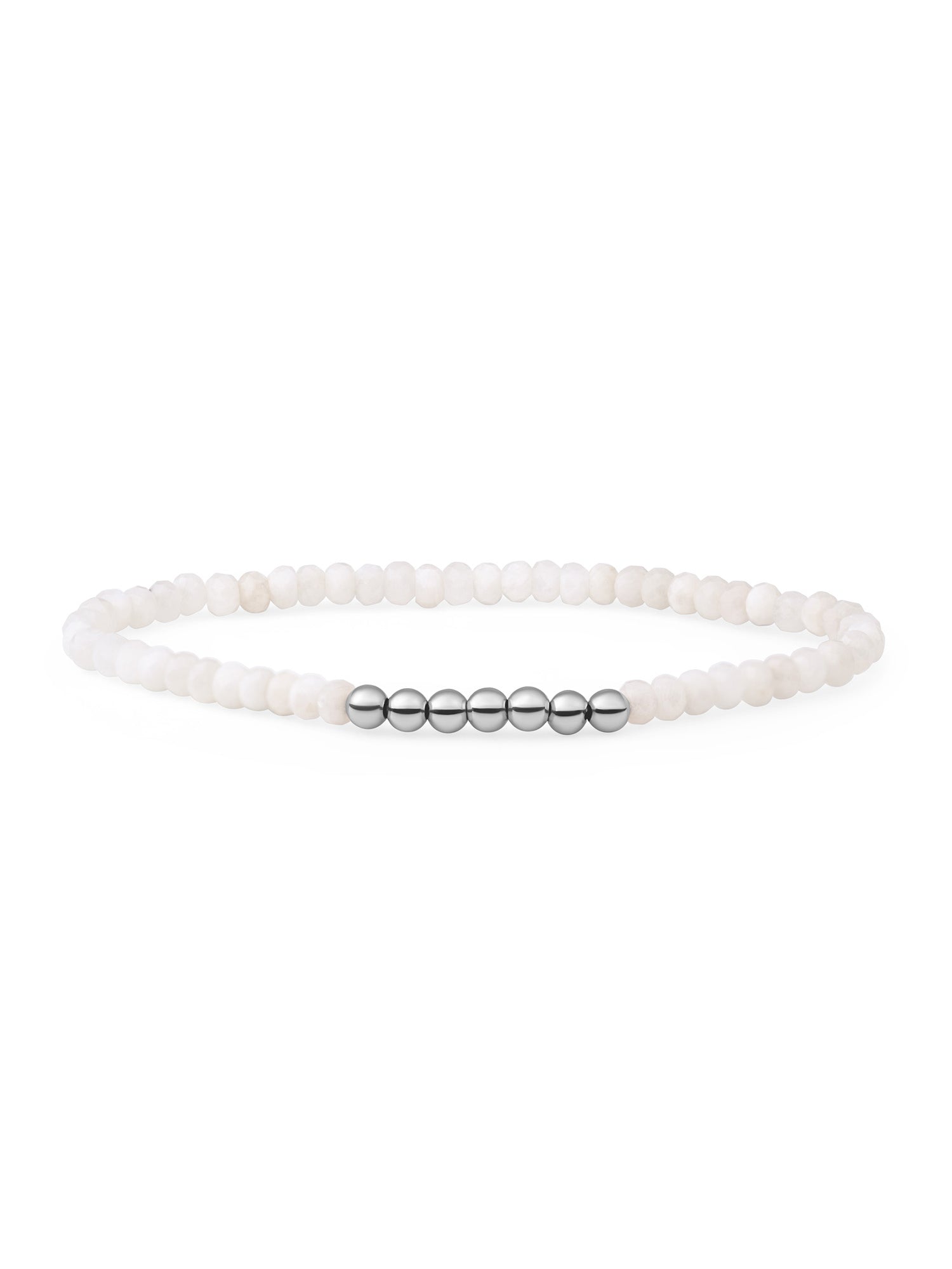 Reverse Universe Armband Moonstone - Rhodium Plated