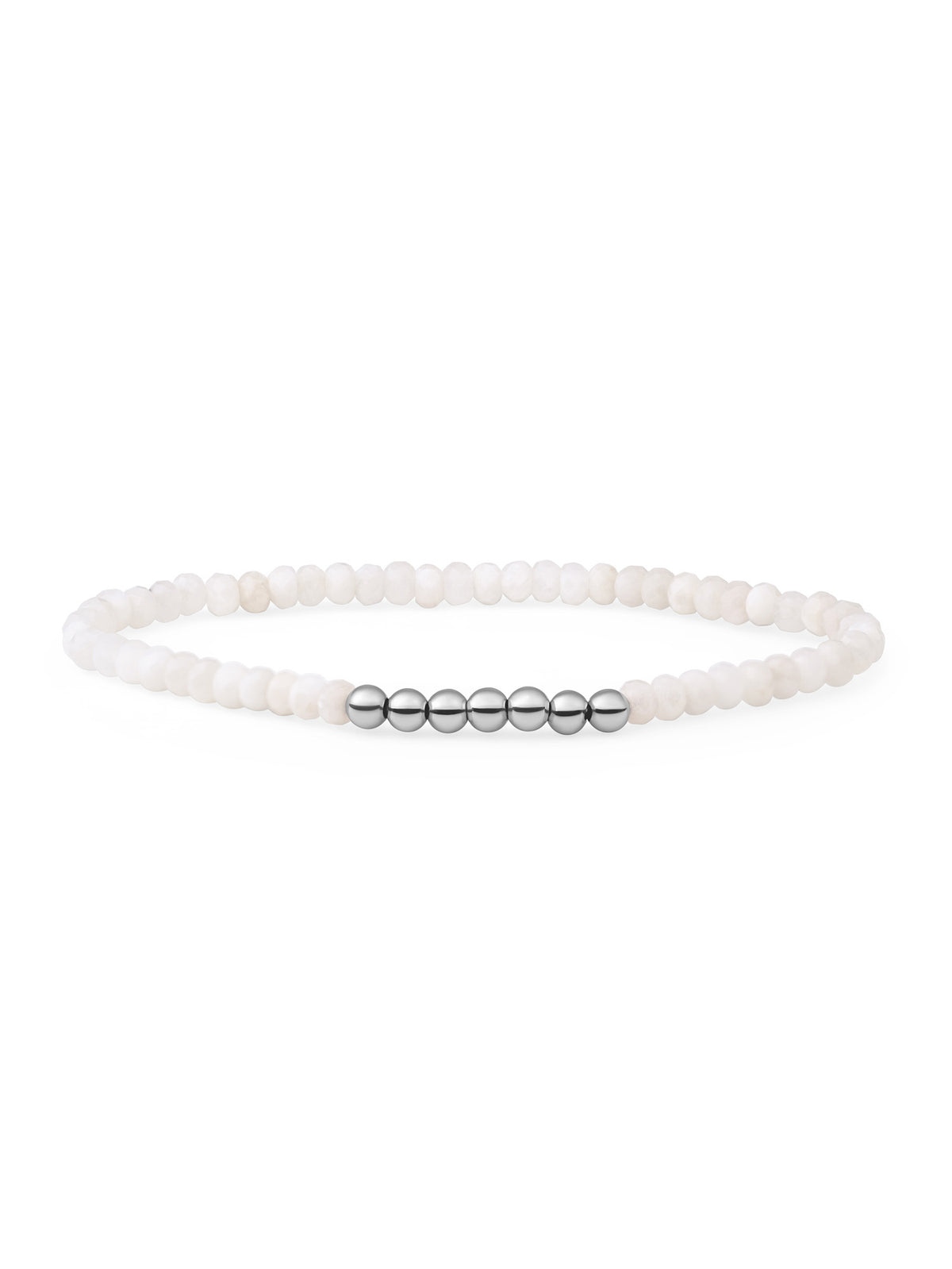 Reverse Universe Armband Moonstone - Rhodium Plated