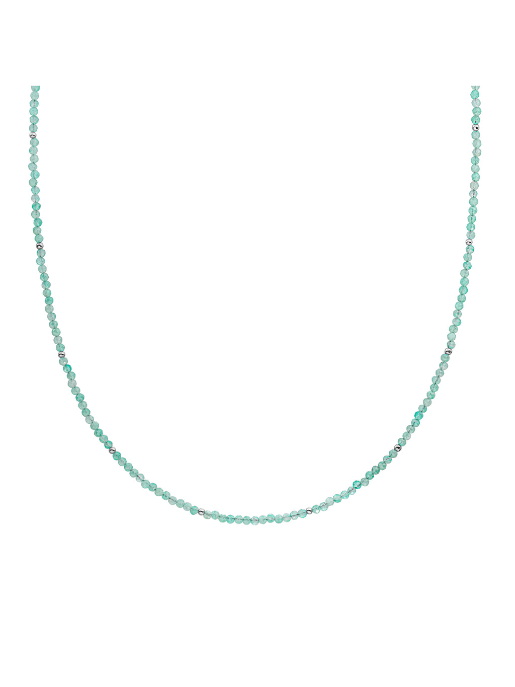 Kralen Ketting 2mm Rich Green Amazonite 42cm +2cm - 0.00 / 0.00 / Gold Plated