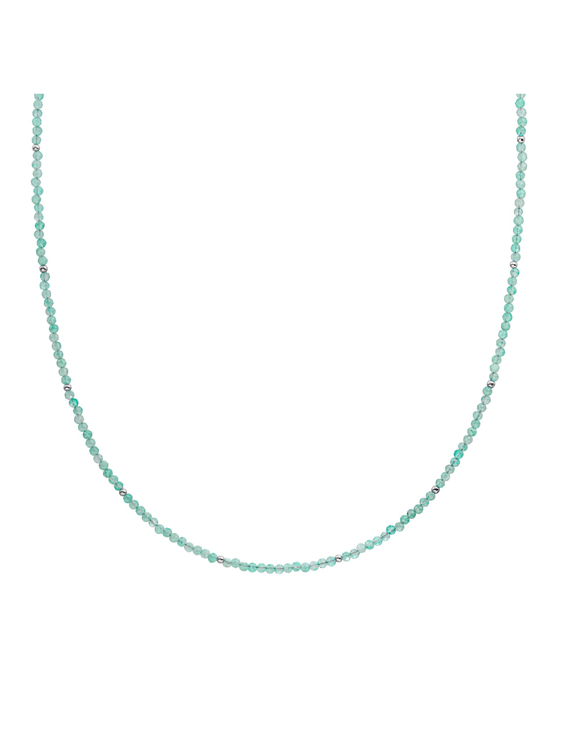 Kralen Ketting 2mm Rich Green Amazonite 42cm +2cm - 0.00 / 0.00 / Gold Plated