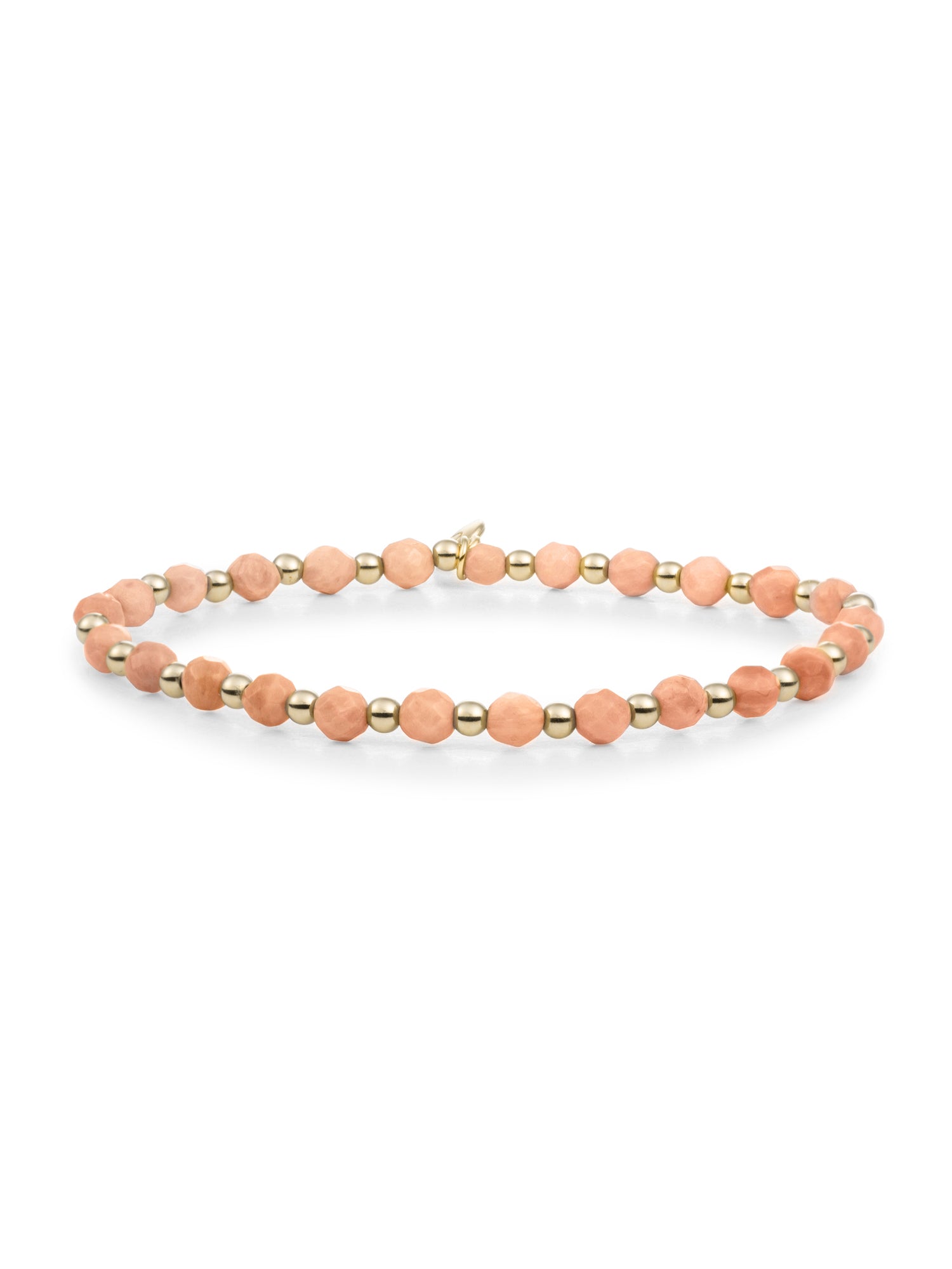 Interstellar Armband Peach Rhodonite - Gold Plated