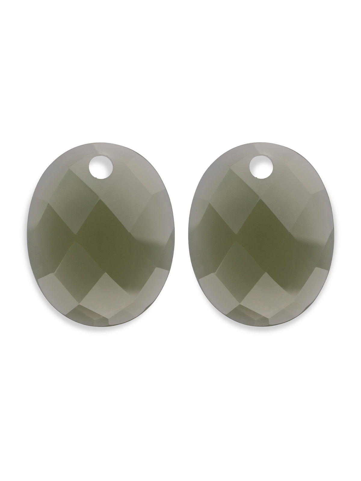 Oorbel Edelstenen Large Oval Lime Jade - Oorbel Edelstenen Large Oval Lime Jade