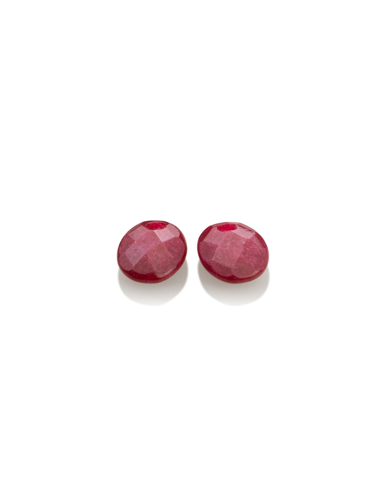 Oorbel Edelstenen Small Oval Red Jade - Oorbel Edelstenen Small Oval Red Jade