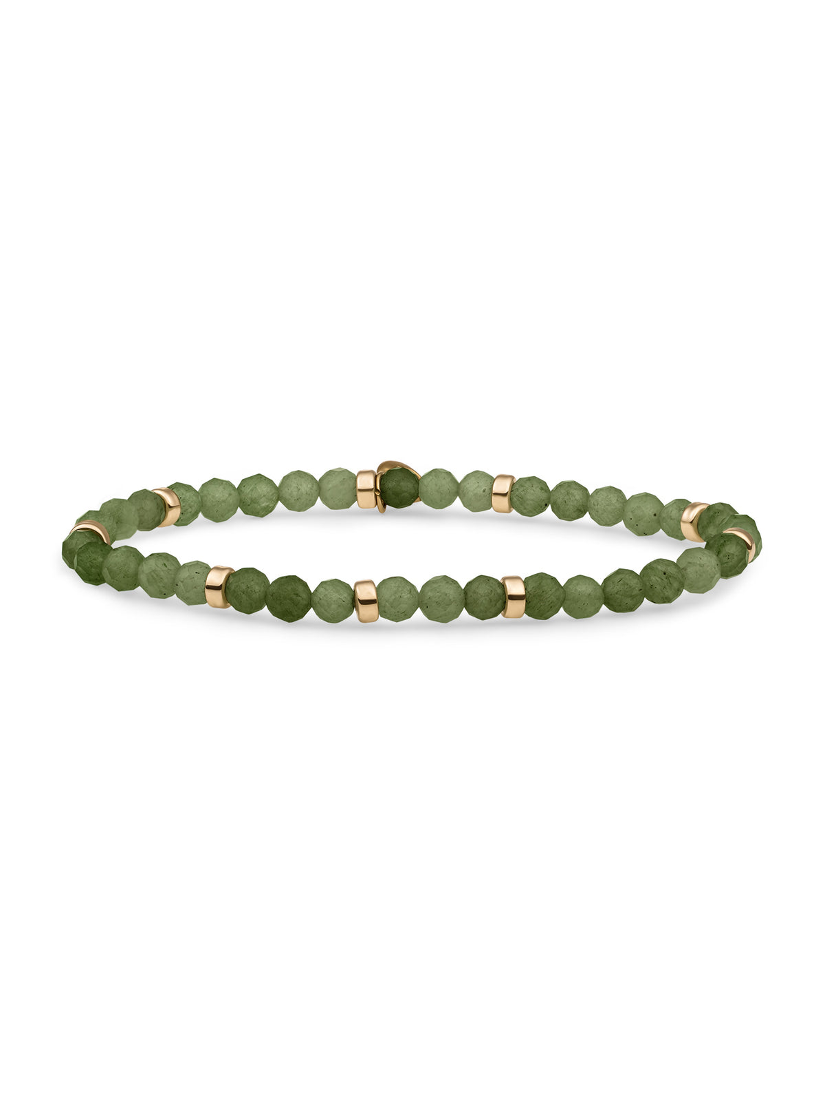 Roundel Interstellar Armband Lime Jade - Gold Plated