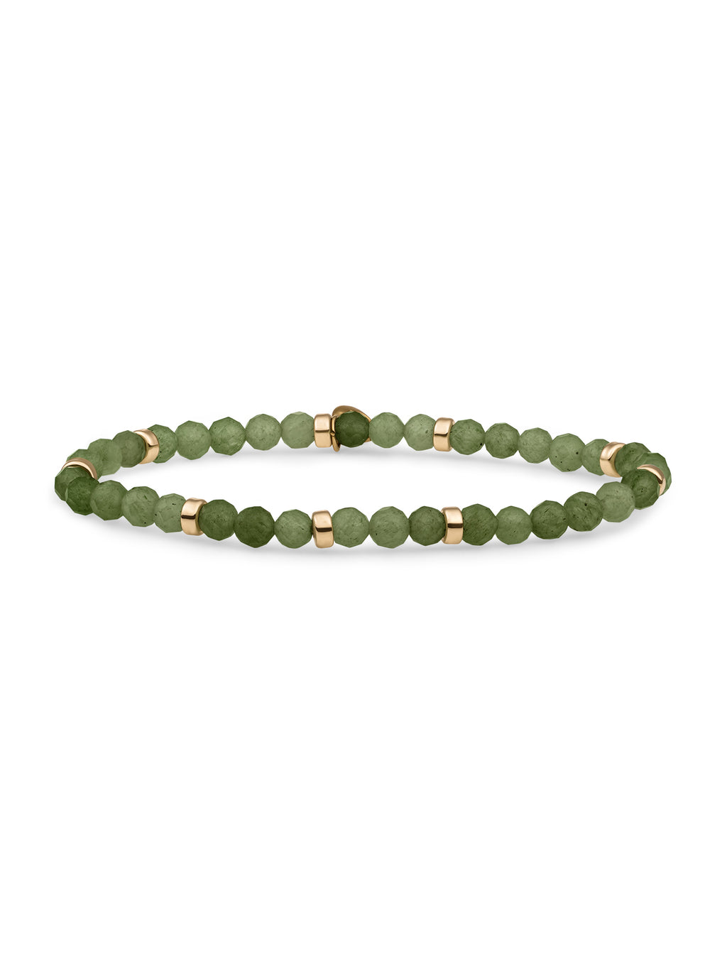 Roundel Interstellar Armband Lime Jade - Gold Plated