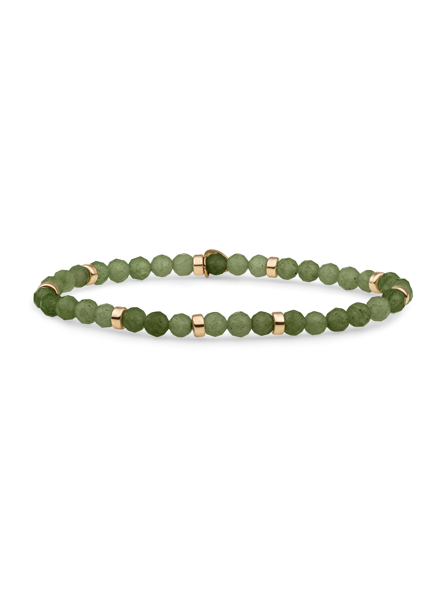 Roundel Interstellar Armband Lime Jade - Gold Plated