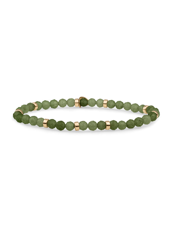 Roundel Interstellar Armband Lime Jade - Gold Plated