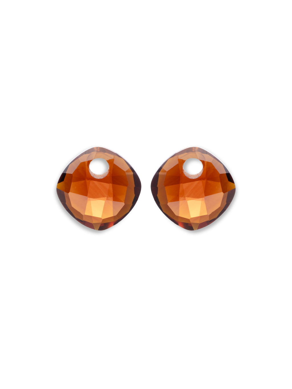 Oorbel Edelstenen Cushion Cut Citrine Quartz - Oorbel Edelstenen Cushion Cut Citrine Quartz
