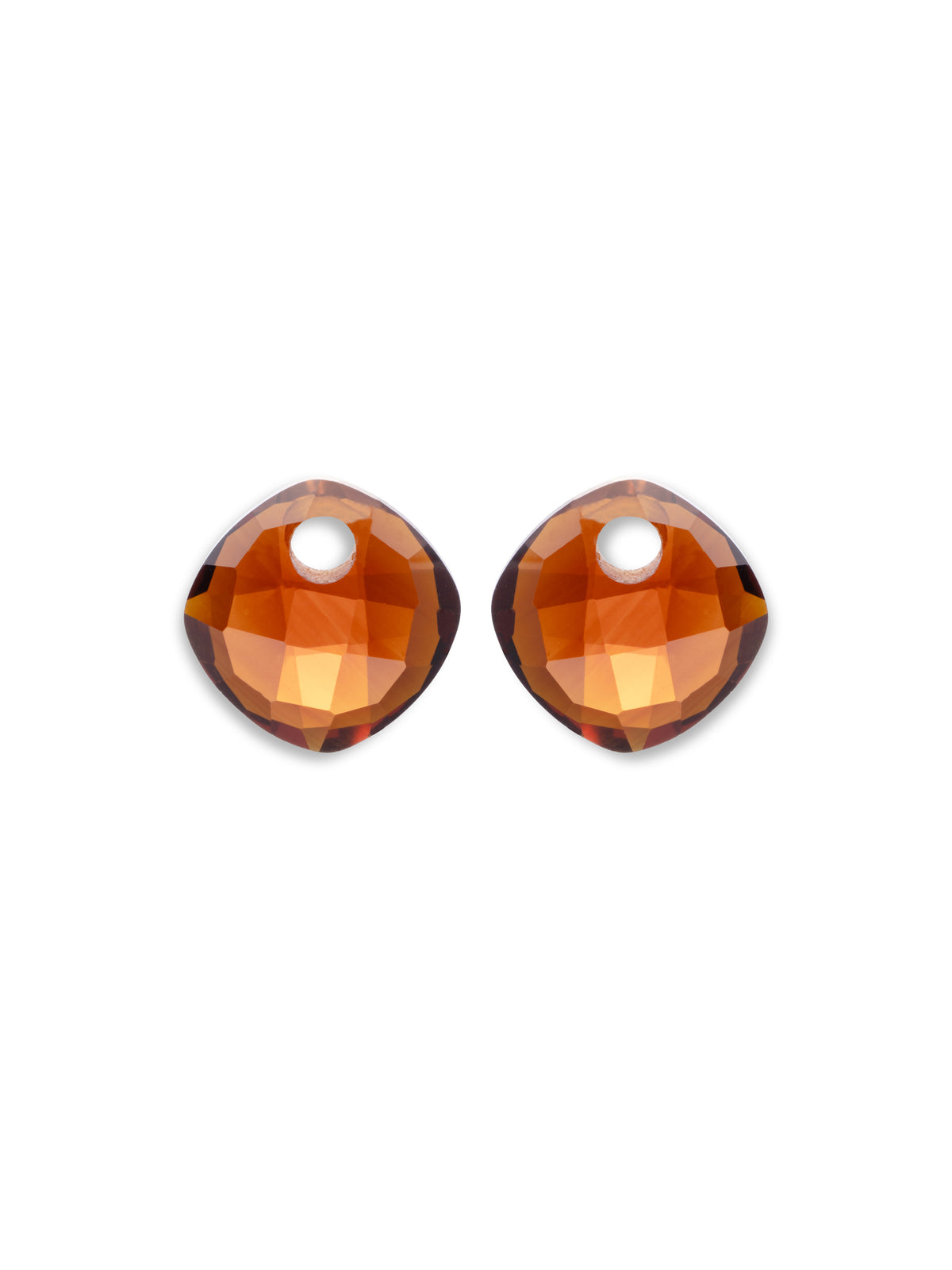 Oorbel Edelstenen Cushion Cut Citrine Quartz - Oorbel Edelstenen Cushion Cut Citrine Quartz