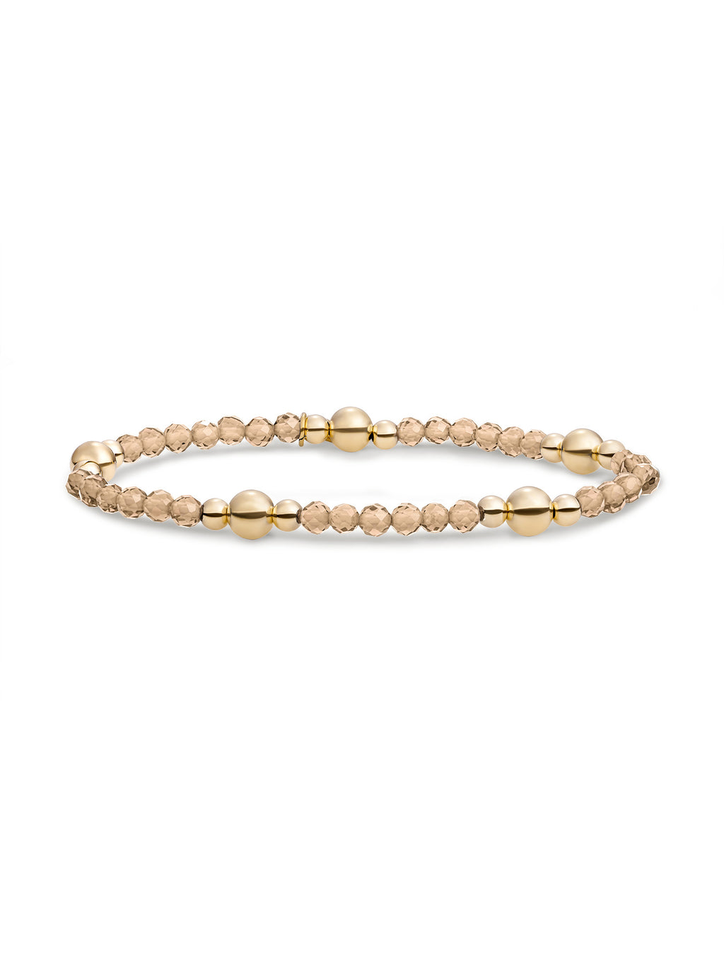Bold Mix Armband Light Citrine Quartz - Gold Plated