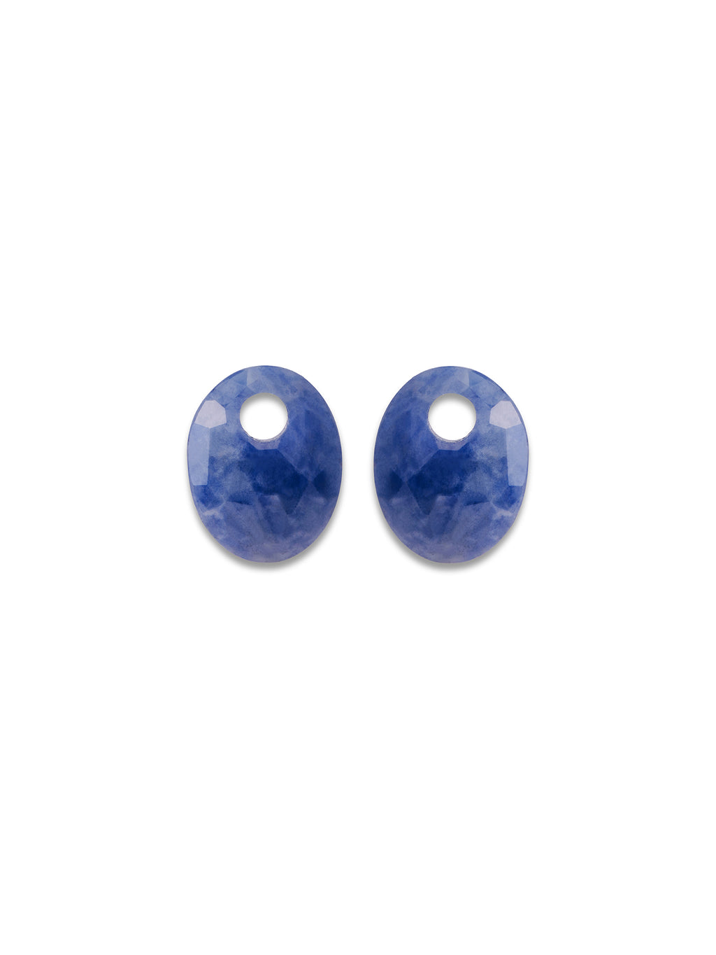 Oorbel Edelstenen Small Oval Sodalite - Oorbel Edelstenen Small Oval Sodalite