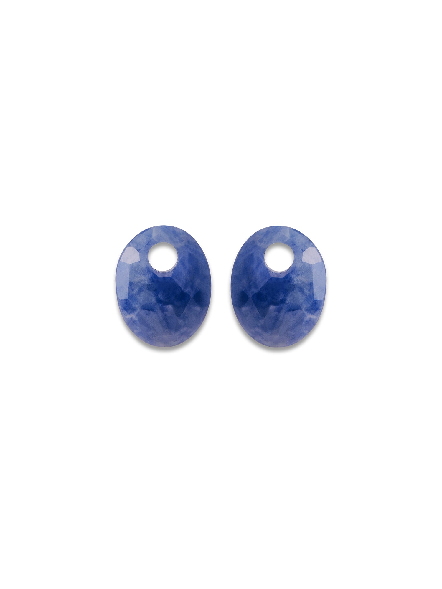 Oorbel Edelstenen Small Oval Sodalite - Oorbel Edelstenen Small Oval Sodalite