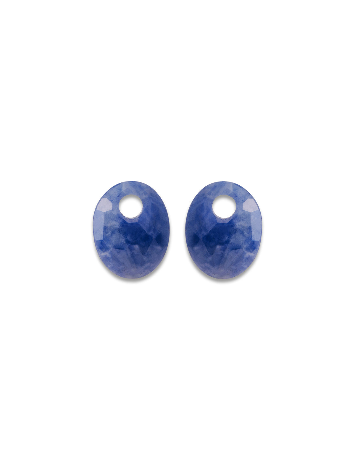 Oorbel Edelstenen Small Oval Sodalite - Oorbel Edelstenen Small Oval Sodalite