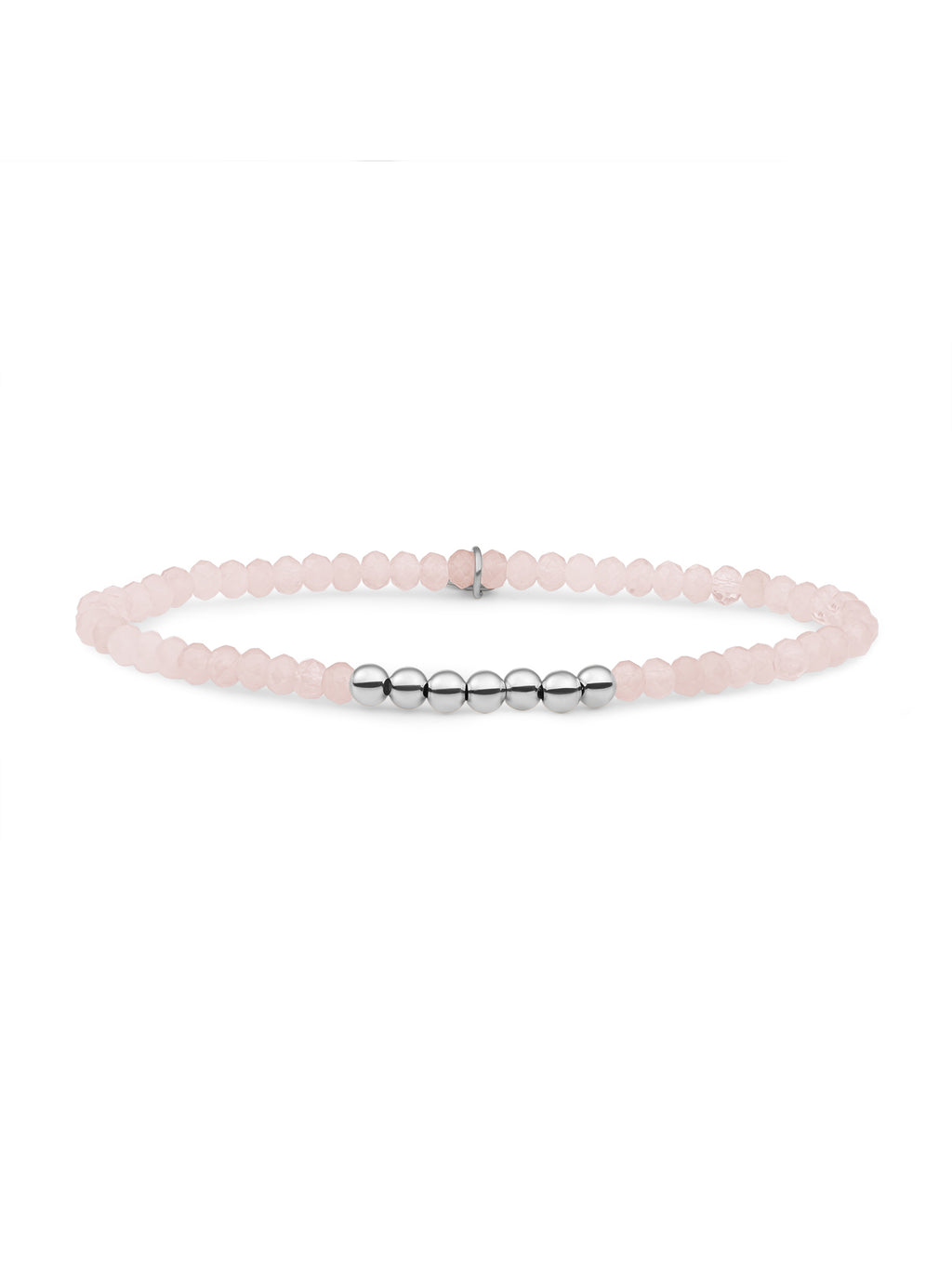 Reverse Universe Armband Rose Quartz - Rhodium Plated