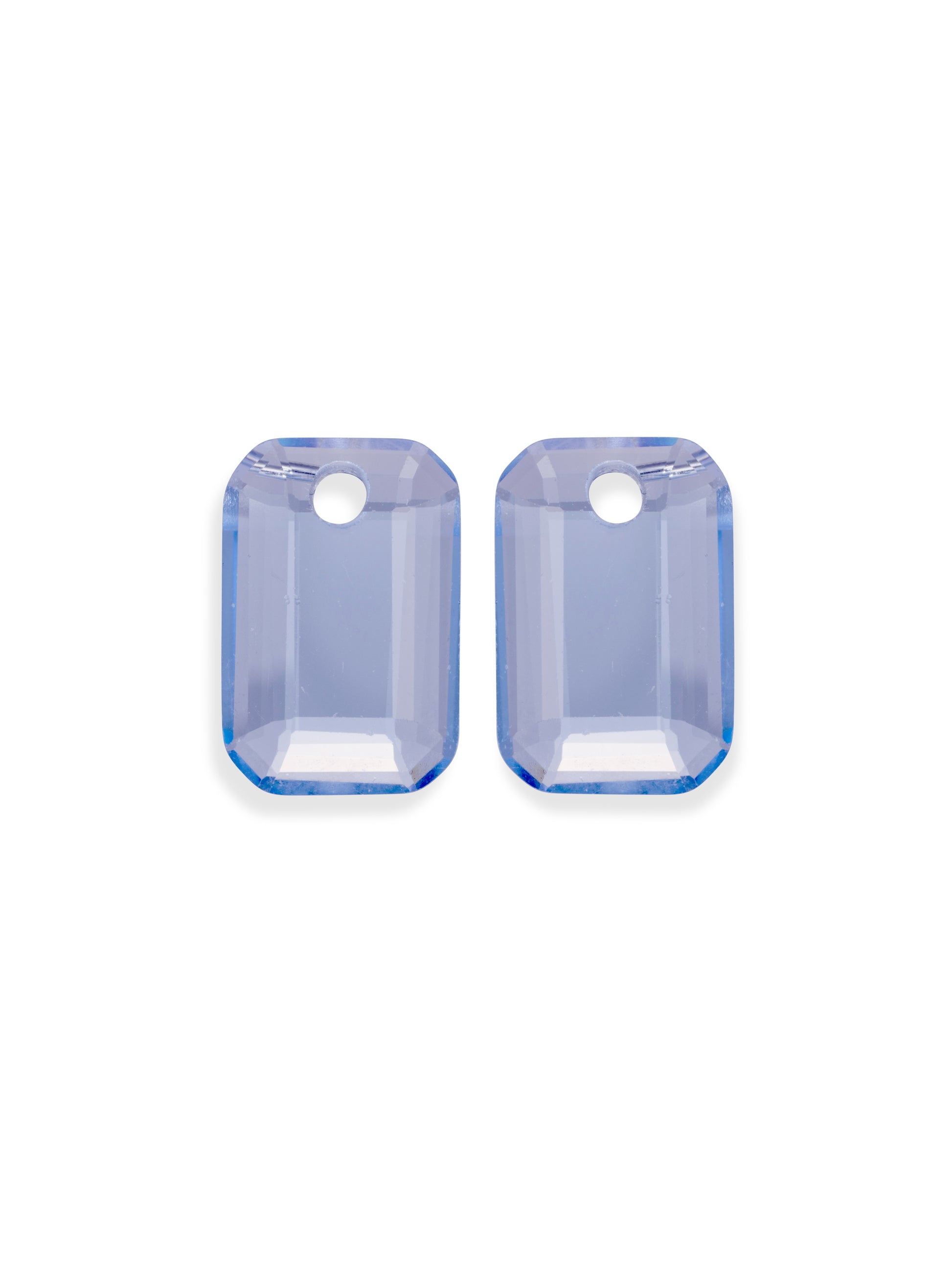 Oorbel Edelstenen Baguette Aquamarine - Oorbel Edelstenen Baguette Aquamarine