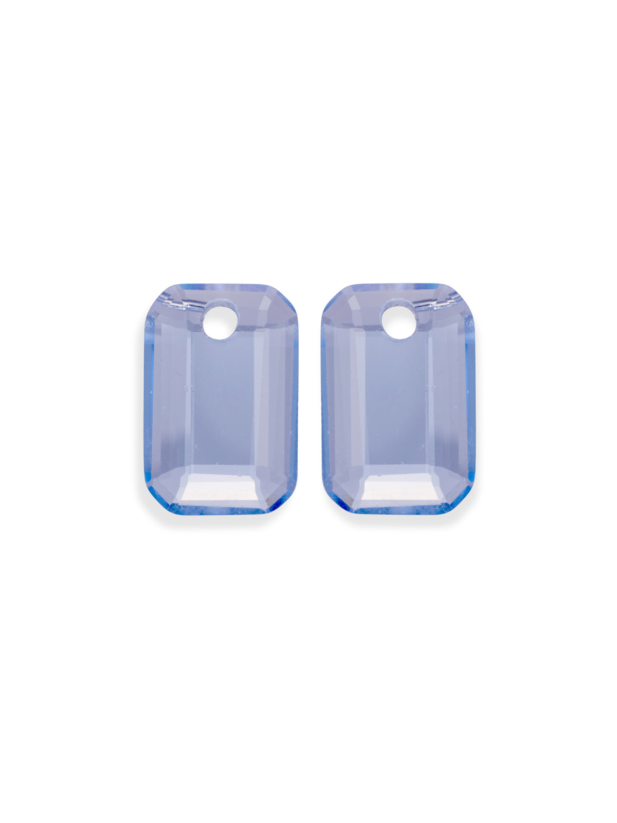 Oorbel Edelstenen Baguette Aquamarine - Oorbel Edelstenen Baguette Aquamarine