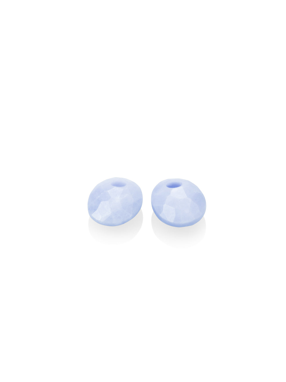 Oorbel Edelstenen Small Oval Blue Lace Agate - Oorbel Edelstenen Small Oval Blue Lace Agate