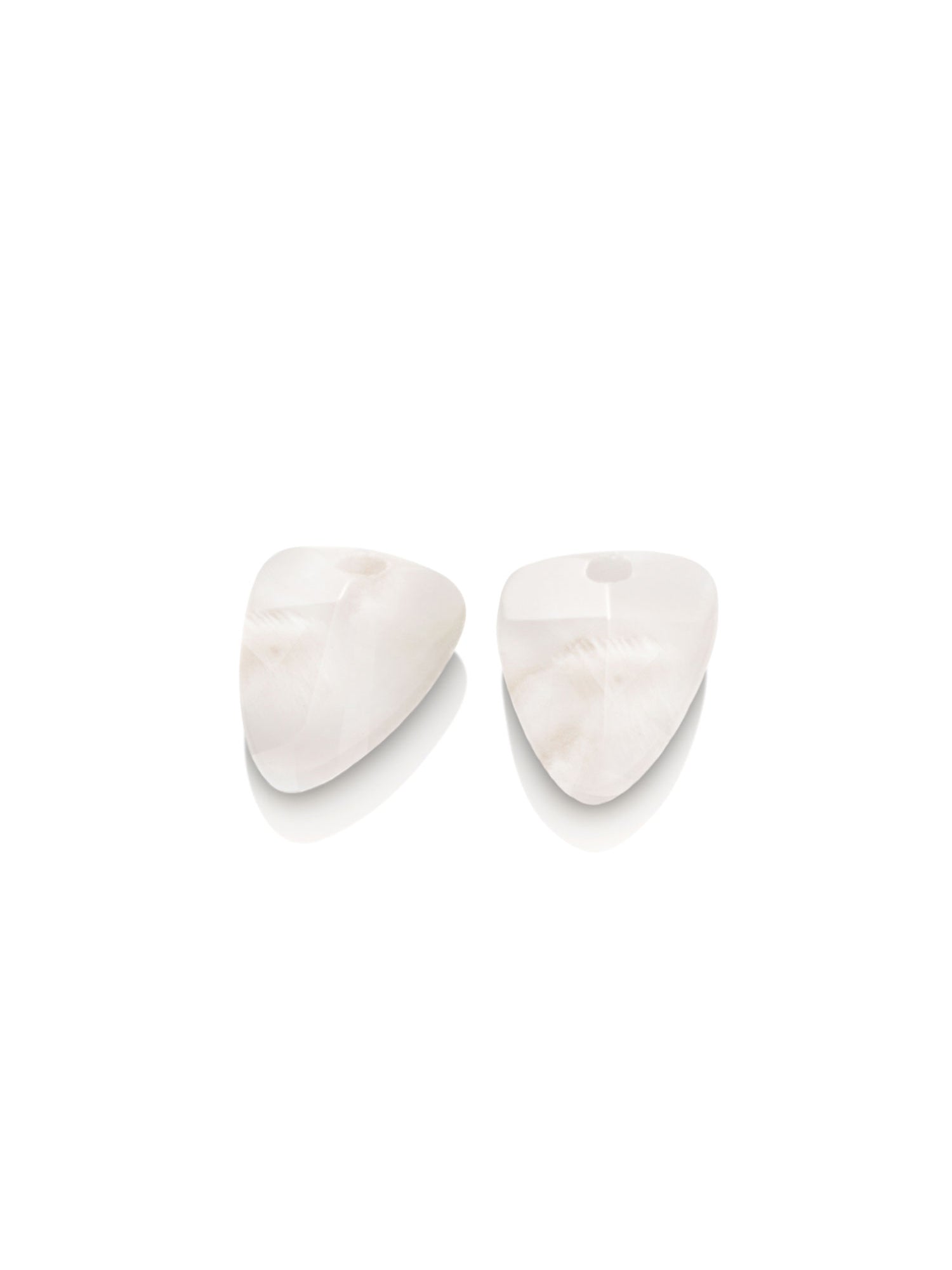 Oorbel Edelstenen Mother of Pearl Edge Mini - Oorbel Edelstenen Mother of Pearl Edge Mini