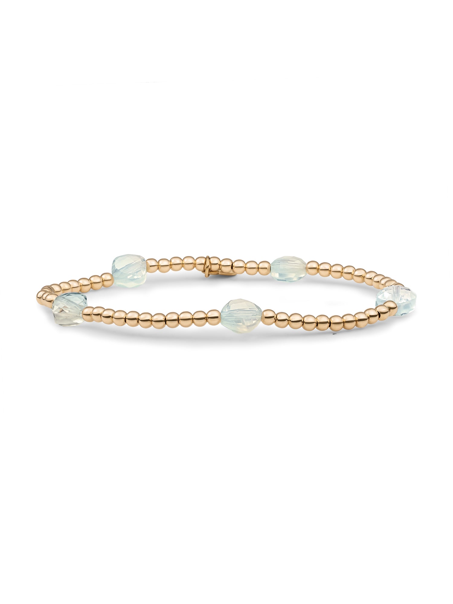 Cushion Cut Armband Opalite - Gold Plated
