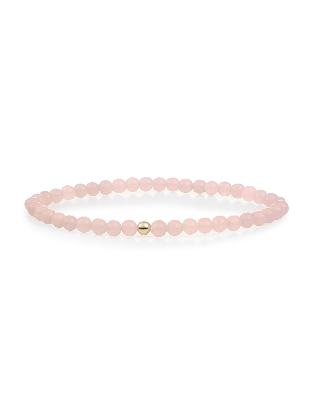 Saturn Armband Small Rose Quartz - Gold Plated