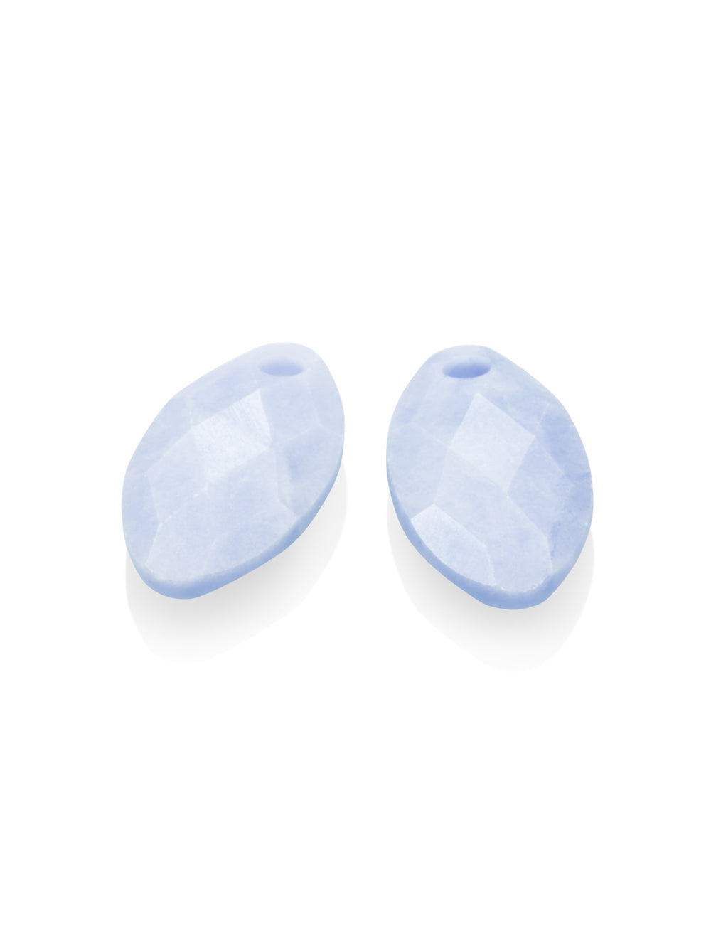 Oorbel Edelstenen Leaf Blue Lace Agate - Oorbel Edelstenen Leaf Blue Lace Agate