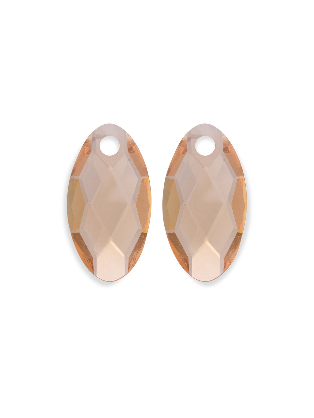 Oorbel Edelstenen Leaf Light Gold Citrine Quartz - Oorbel Edelstenen Leaf Light Gold Citrine Quartz