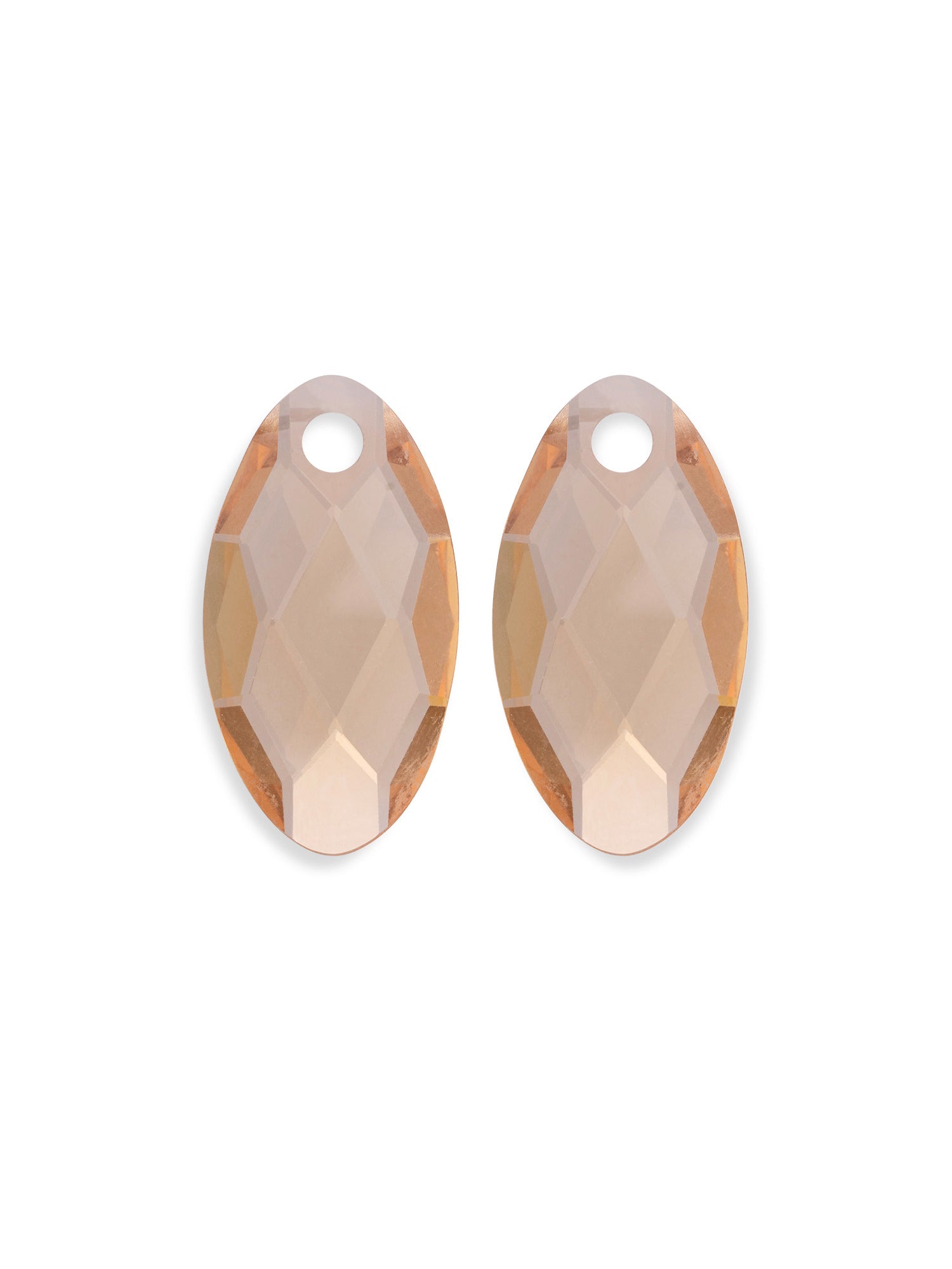 Oorbel Edelstenen Leaf Light Gold Citrine Quartz - Oorbel Edelstenen Leaf Light Gold Citrine Quartz