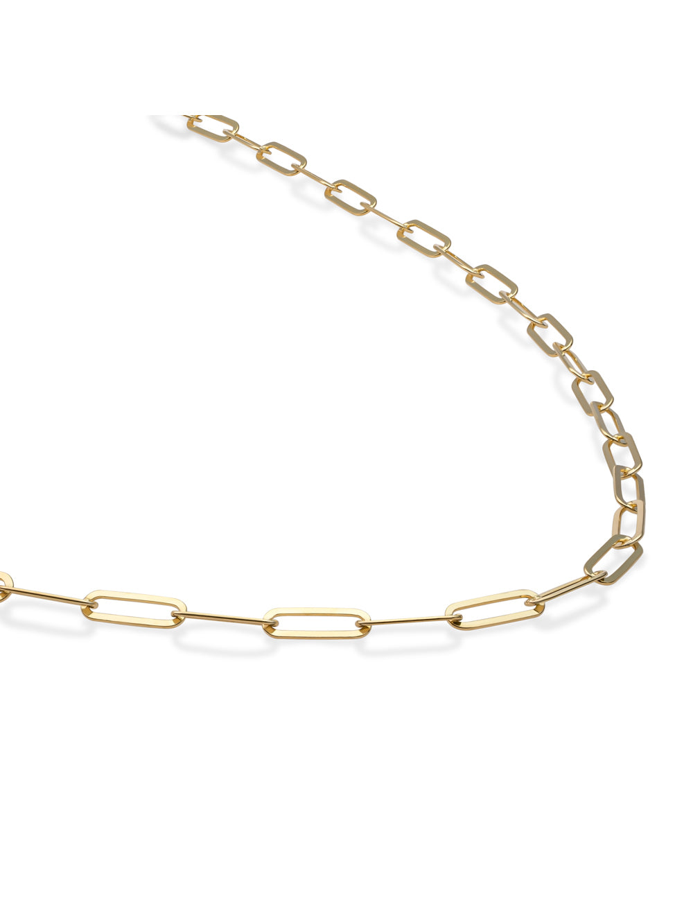 Long Link Ketting - Gold Plated / 60cm