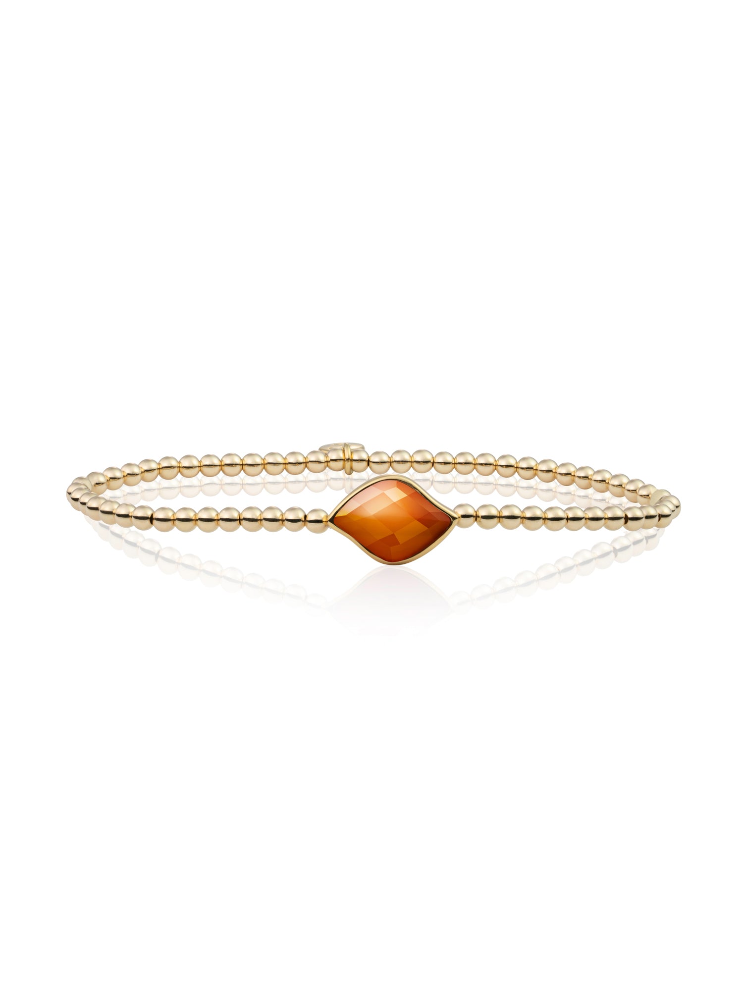 Blossom Armband Citrine Quartz - Gold Plated