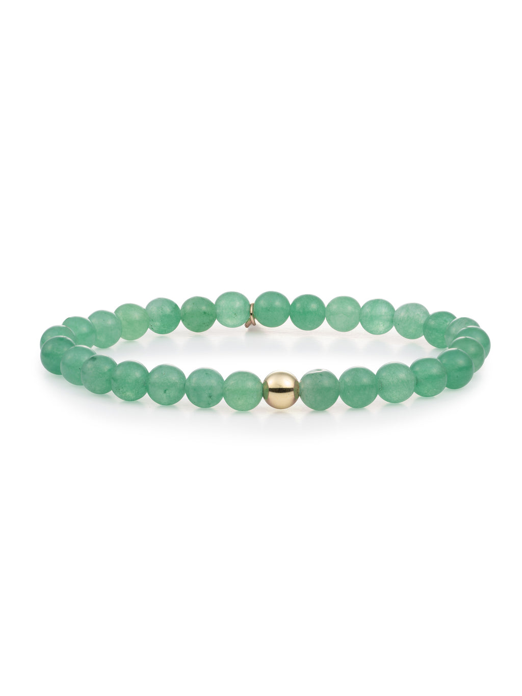 Saturn Armband Large Green Aventurine - 0.00 / 0.00 / Gold Plated