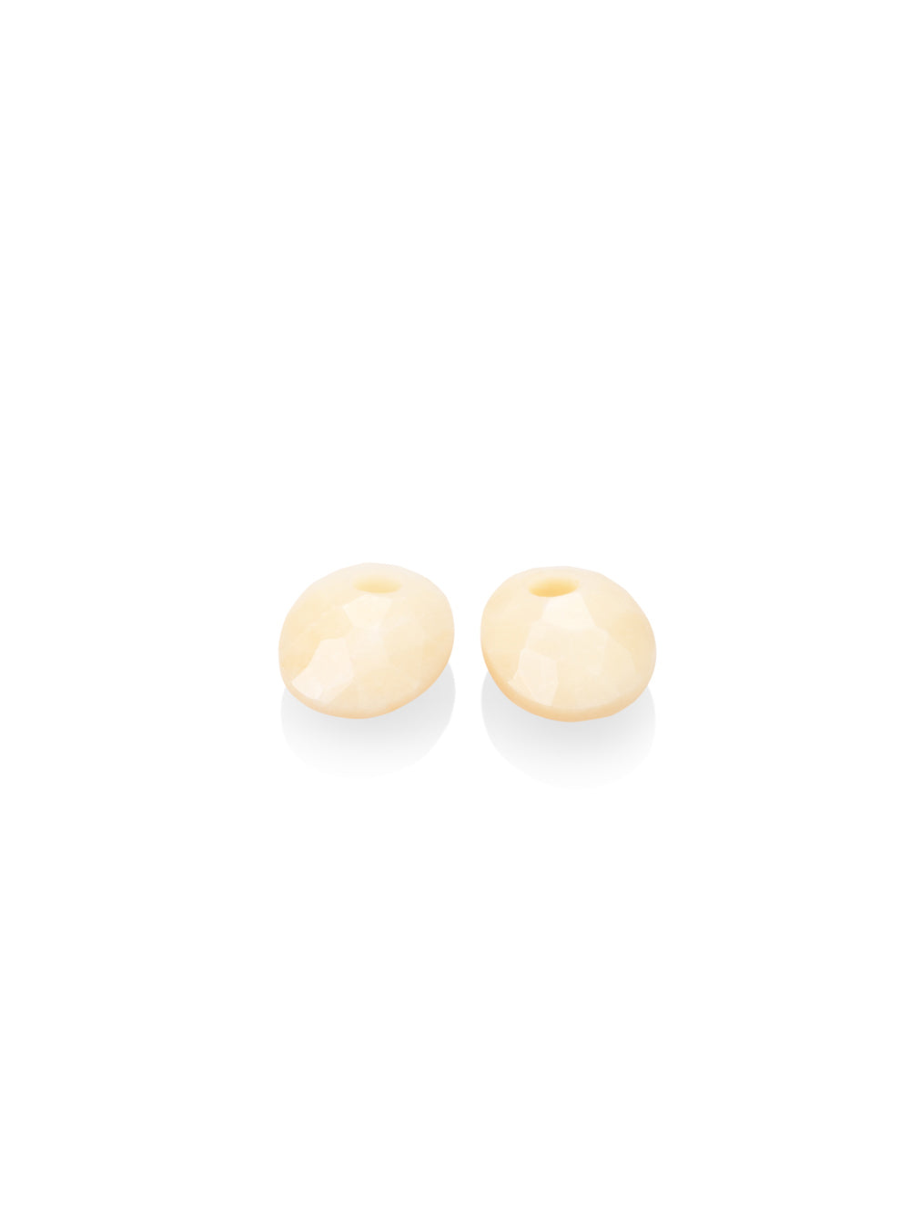 Oorbel Edelstenen Small Oval Beige Agate - Oorbel Edelstenen Small Oval Beige Agate