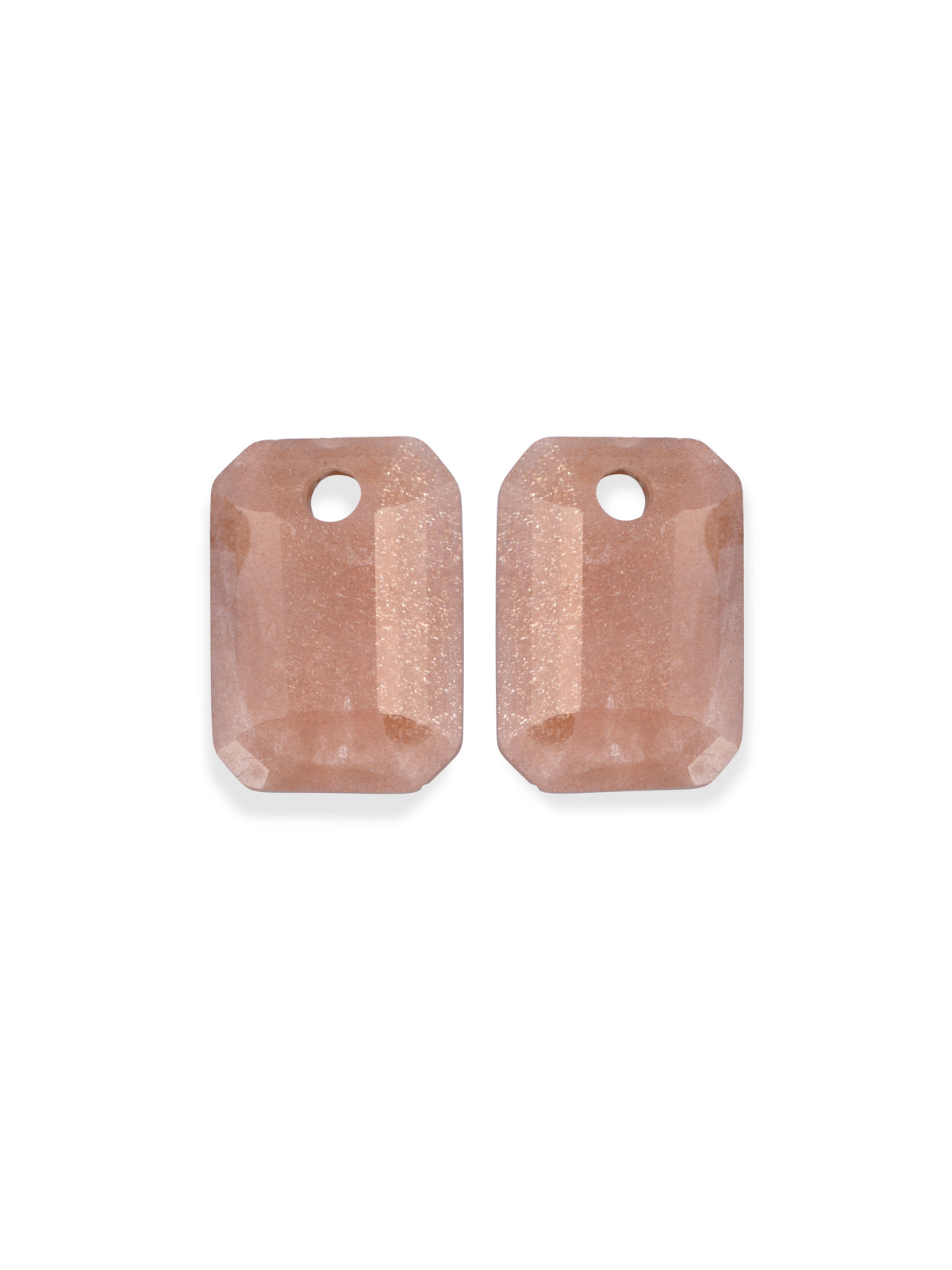 Oorbel Edelstenen Baguette Sunstone - Oorbel Edelstenen Baguette Sunstone