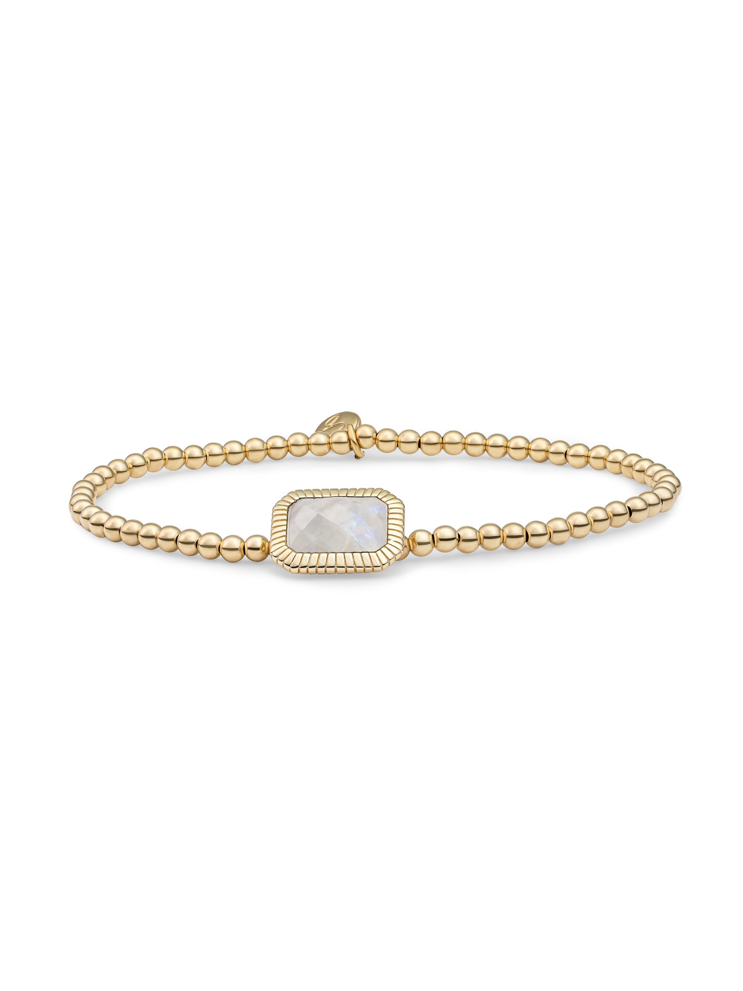 Baguette Armband Moonstone - Gold Plated