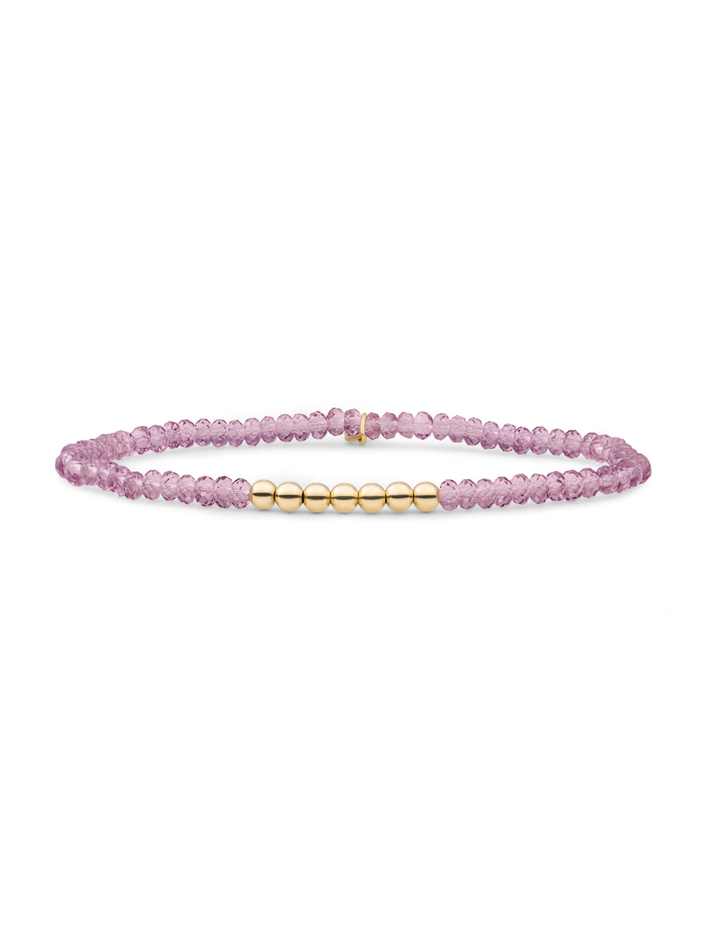 Reverse Universe Armband Aubergine Quartz - Gold Plated