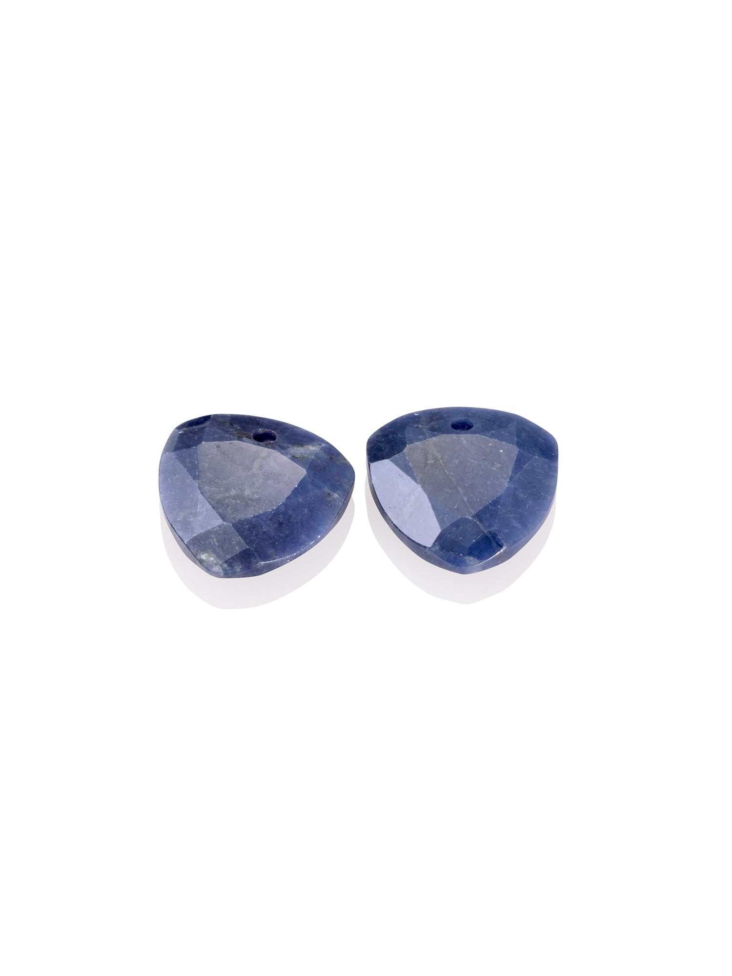 Oorbel Edelstenen Trillion Cut Sodalite - Oorbel Edelstenen Trillion Cut Sodalite