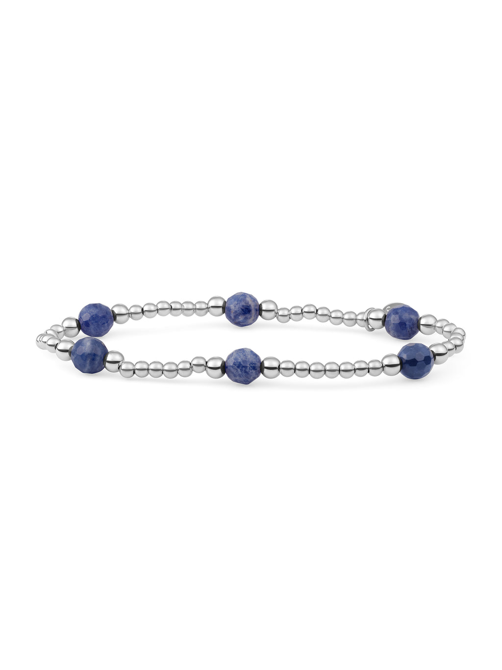 Reverse Bold Mix Armband Sodalite - 0.00 / 0.00 / Rhodium Plated