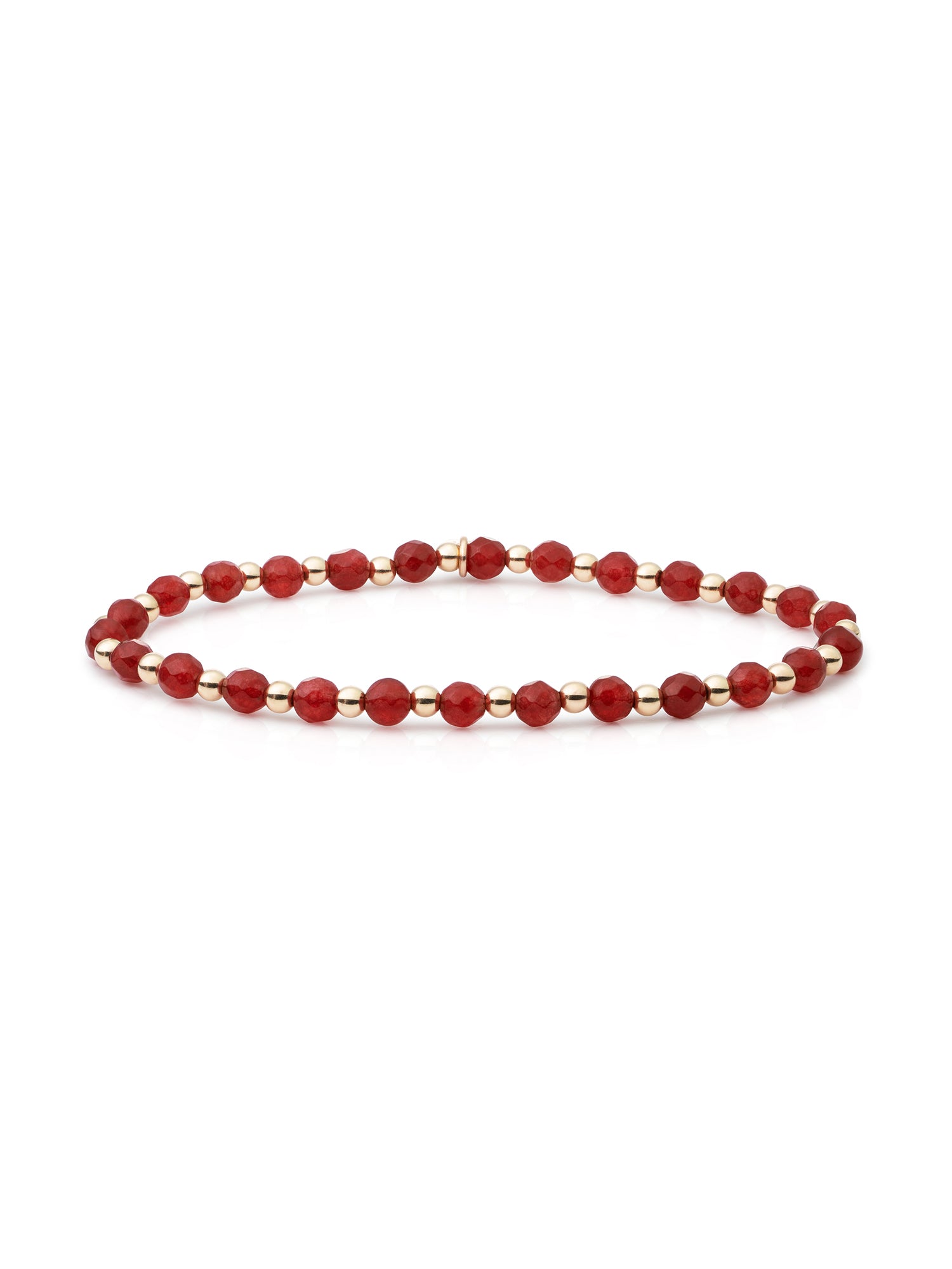 Interstellar Armband Red Coral - Gold Plated