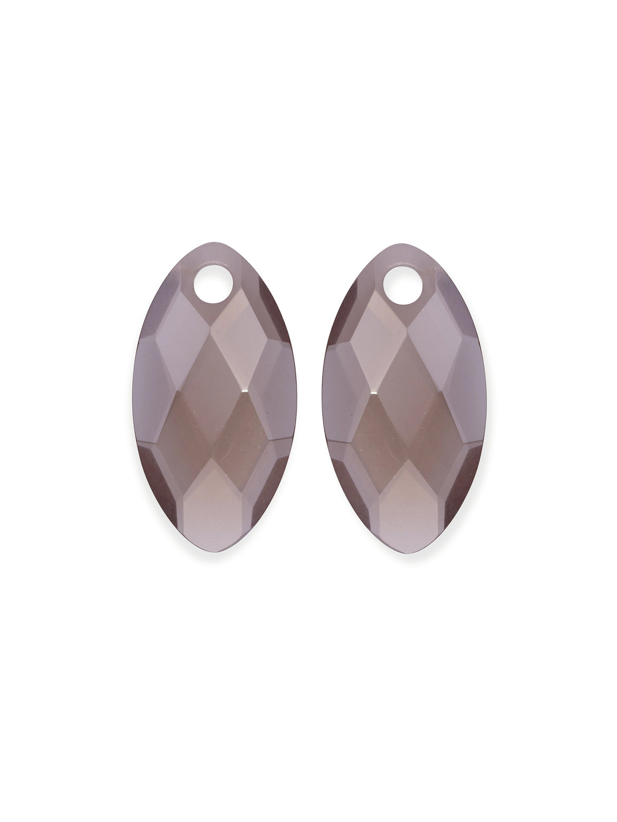 Oorbel Edelstenen Leaf Smoky Quartz - Oorbel Edelstenen Leaf Smoky Quartz