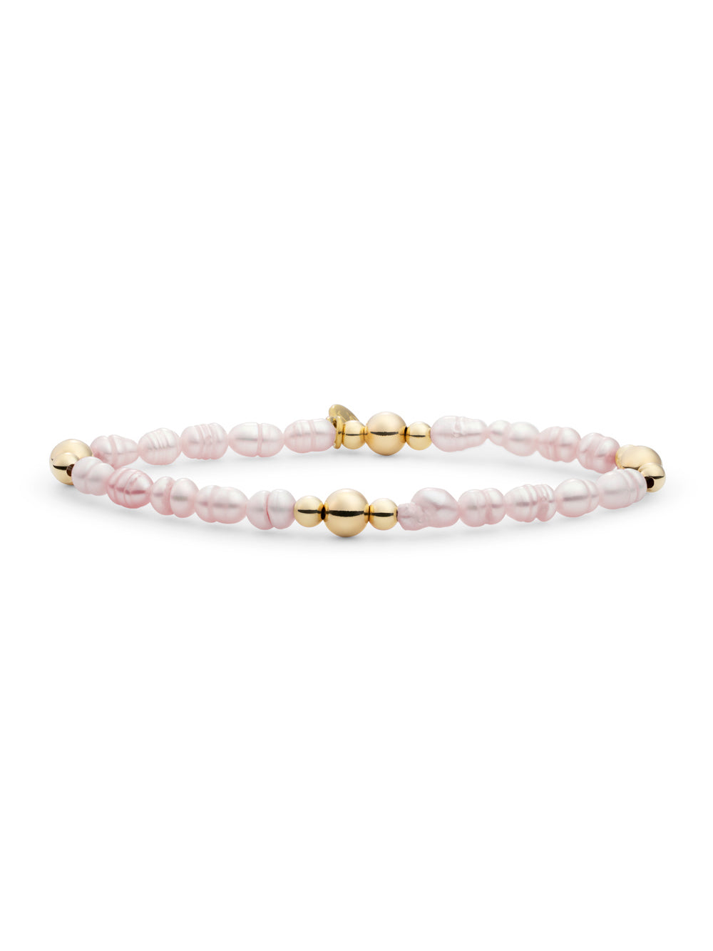 Bold Mix Armband Lavender Pearl - Gold Plated