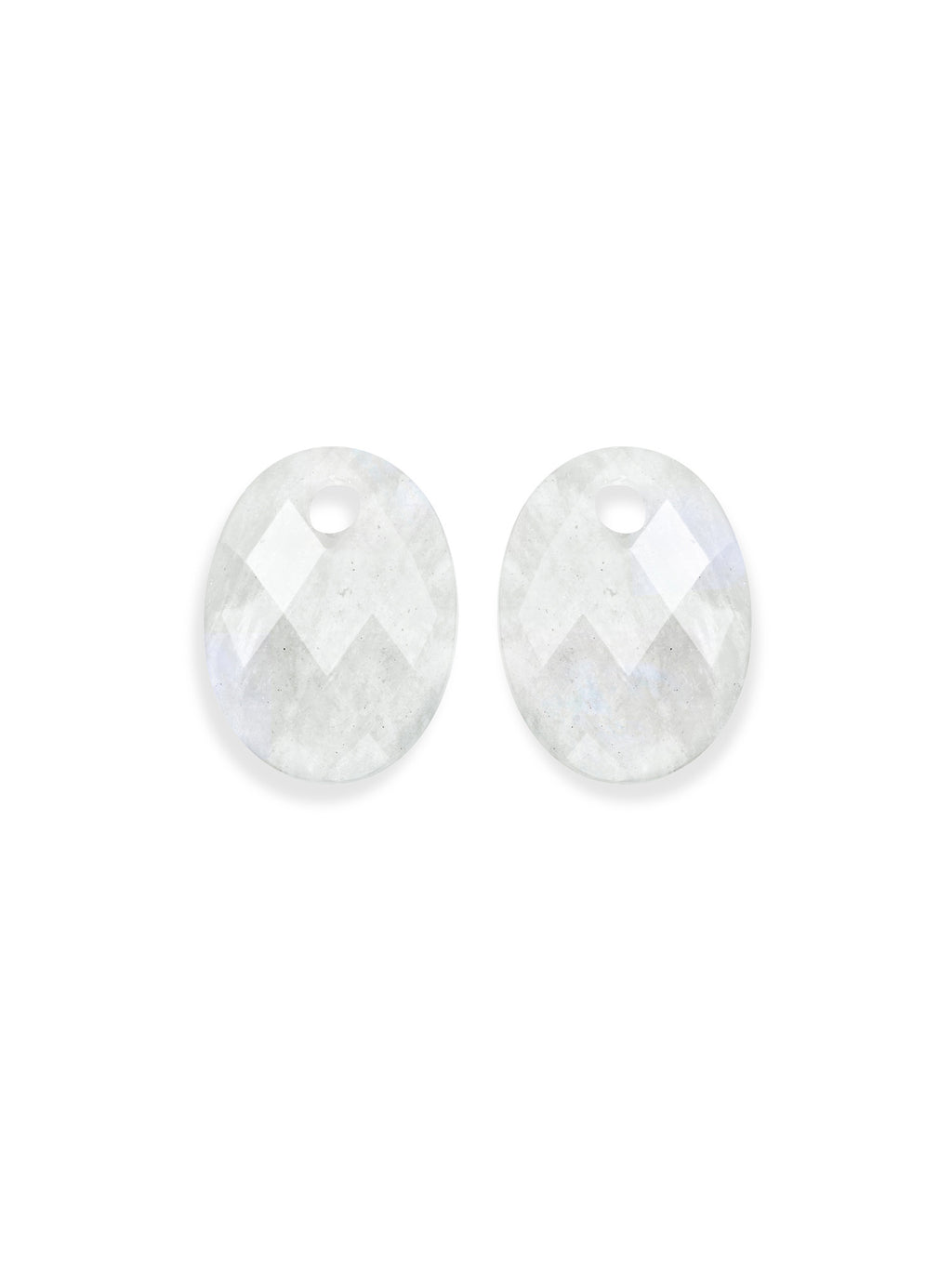 Oorbel Edelstenen Medium Oval Moonstone - Oorbel Edelstenen Medium Oval Moonstone