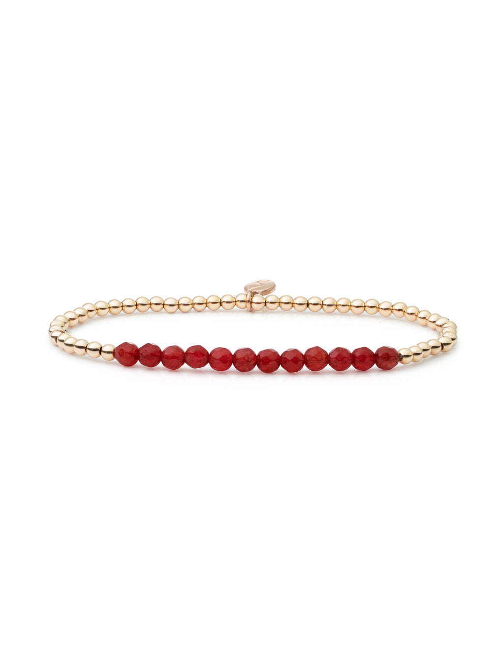 Universe Armband Red Coral - 0.00 / 0.00 / Gold Plated