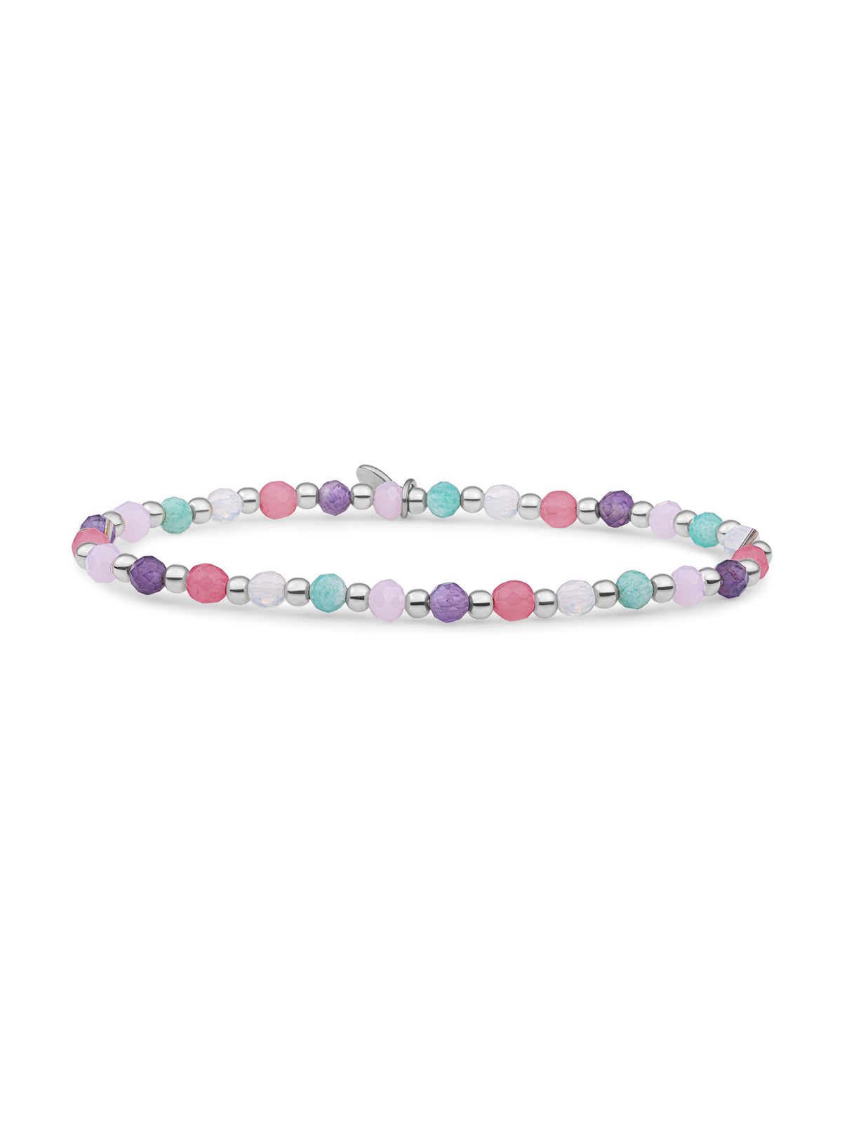Interstellar Armband Multi Gem - Pastel - Rhodium Plated