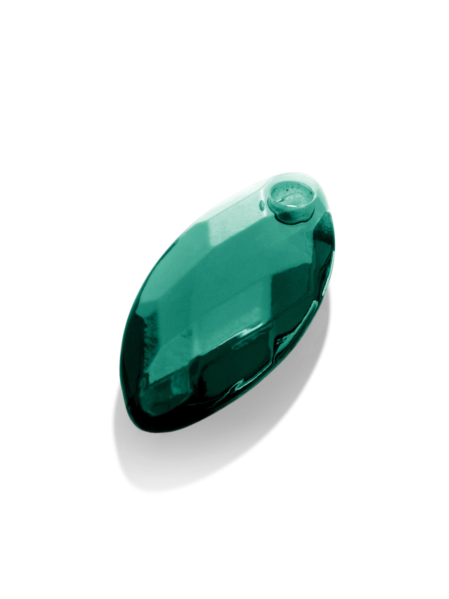 Pendant Edelsteen Leaf Petrol Green Quartz - Pendant Edelsteen Leaf Petrol Green Quartz