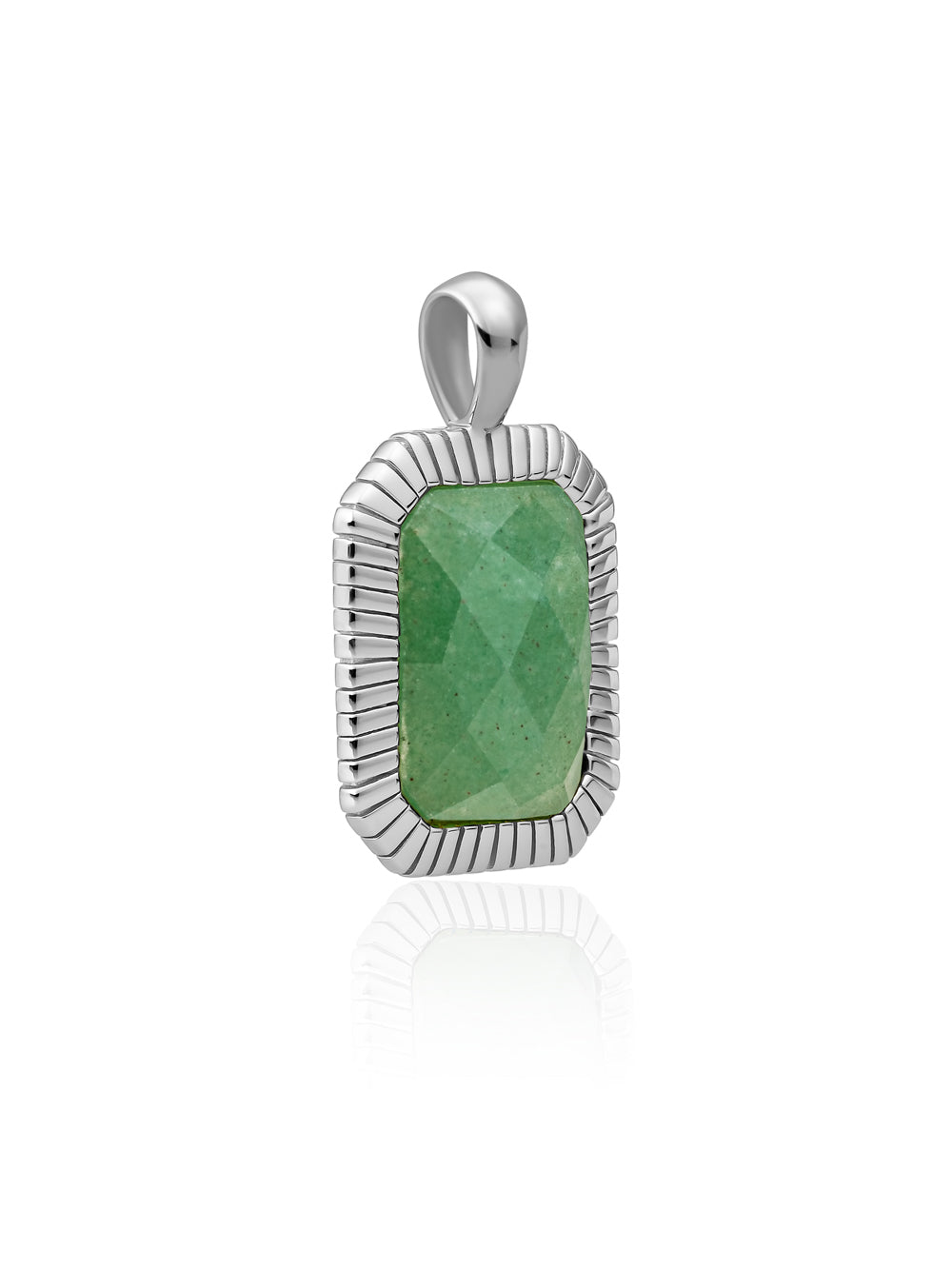 Baguette Pendant Green Aventurine
