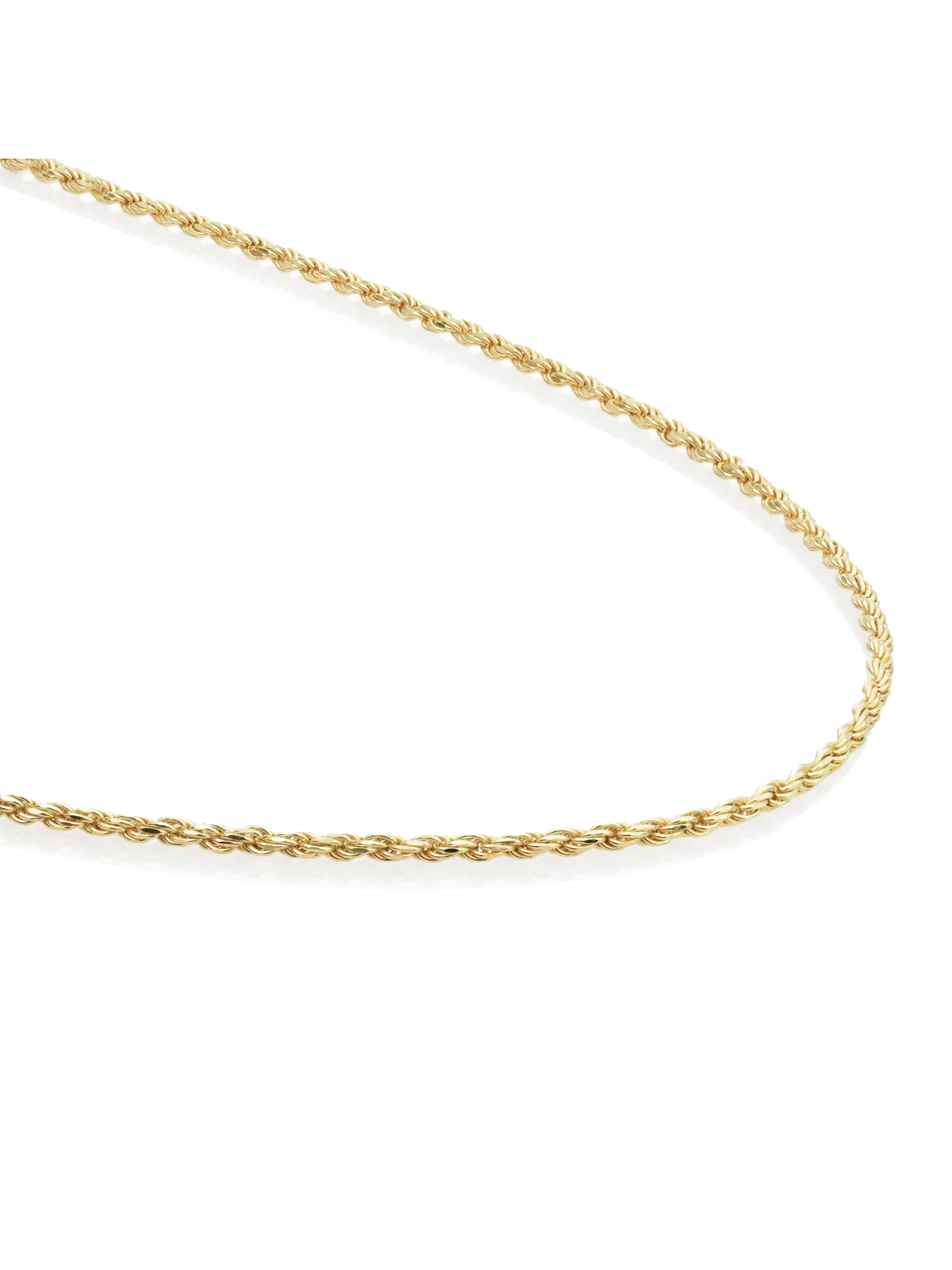 Rope Chain Ketting - Gold Plated / 90cm